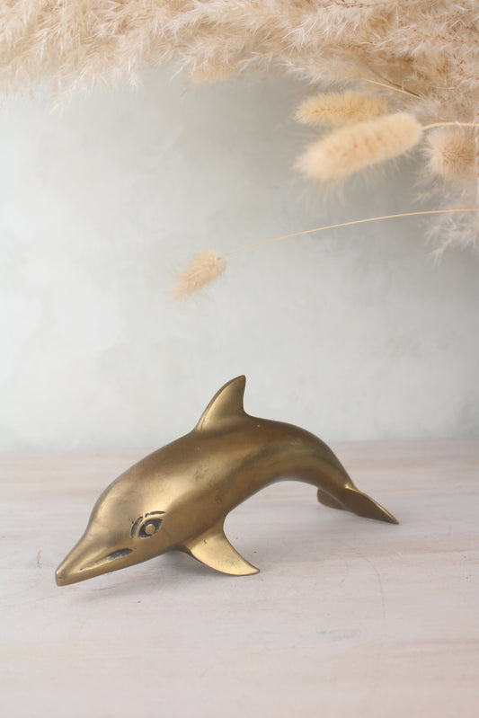 Brass Dolphin Figurine