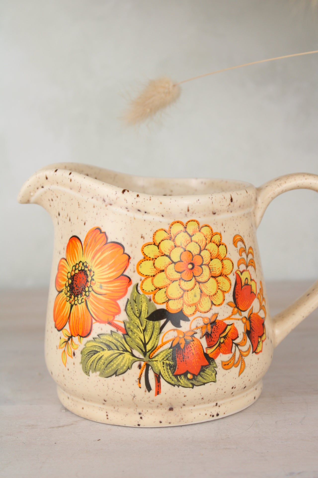 Sadlers Peach Floral Vintage Jug