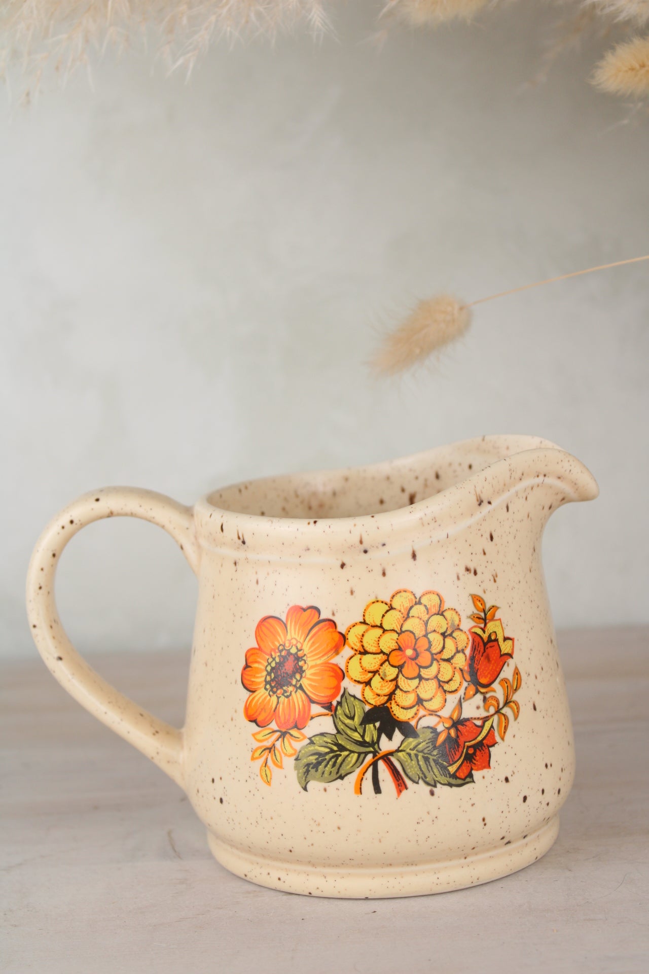 Sadlers Peach Floral Vintage Jug