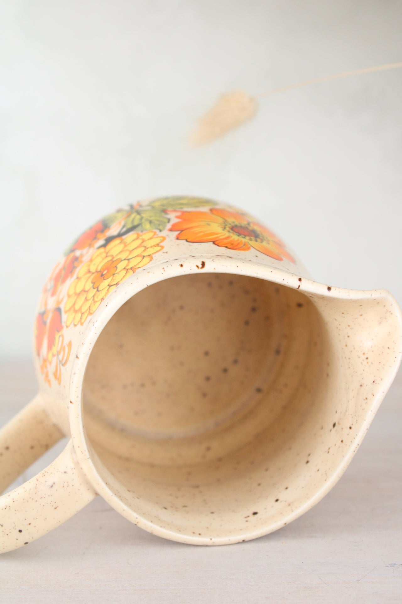 Sadlers Peach Floral Vintage Jug