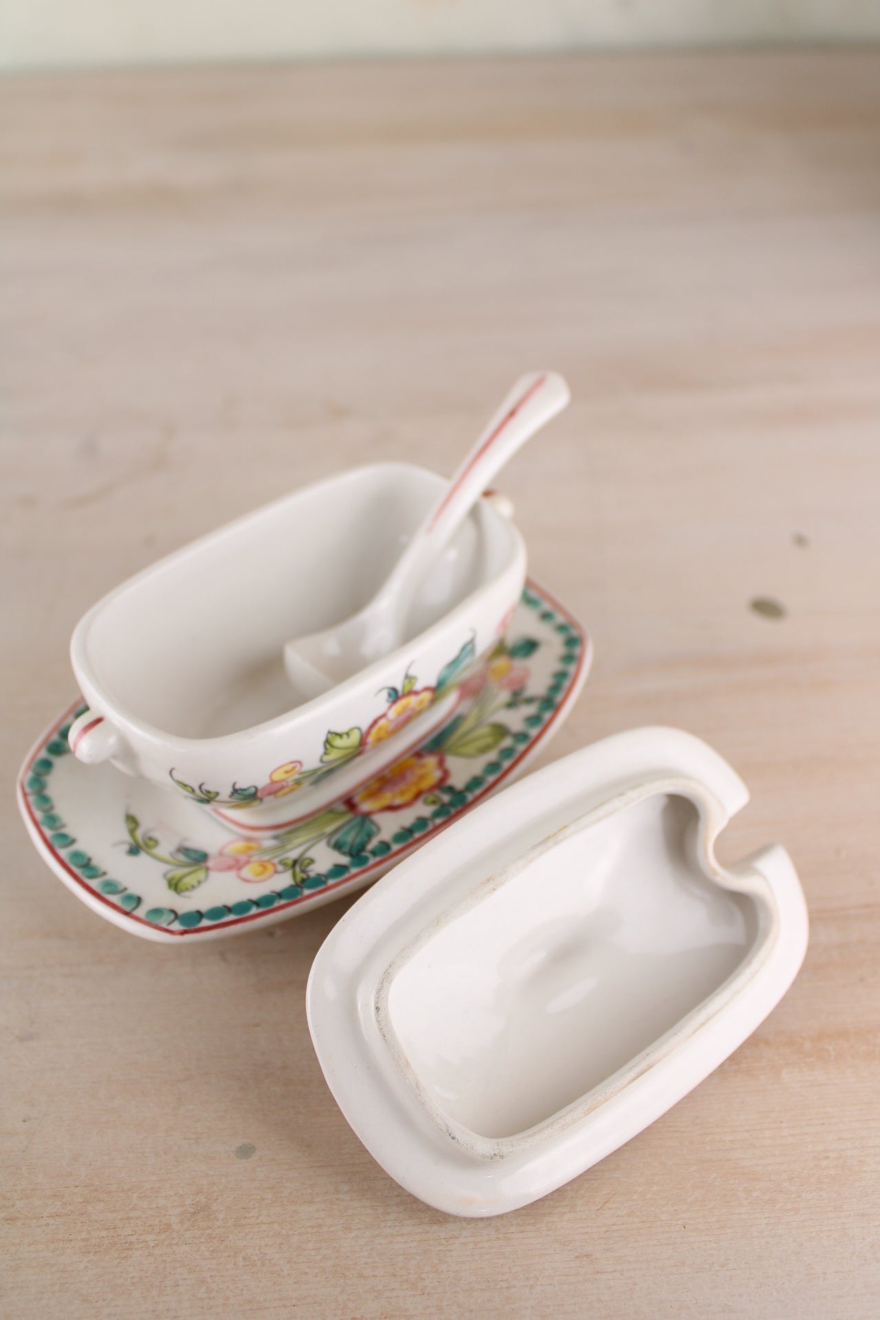 Portuguese Sugar Bowl with Spoon