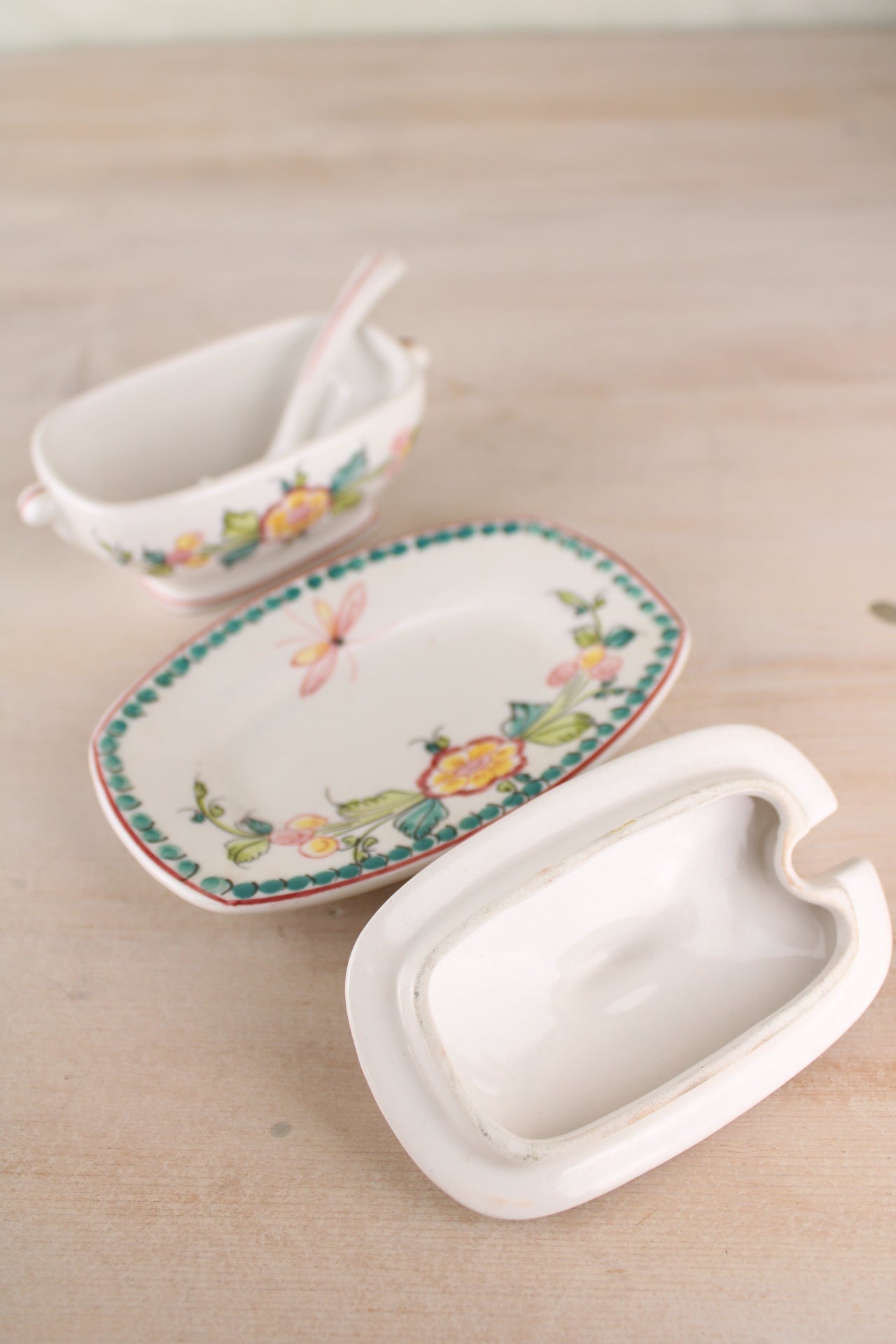 Portuguese Sugar Bowl with Spoon