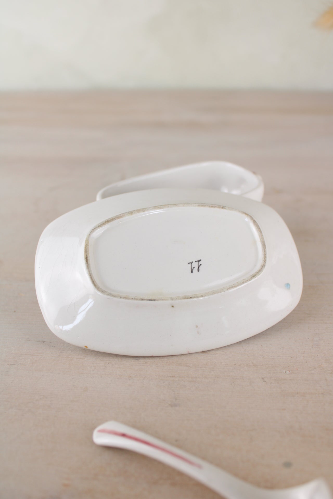 Portuguese Sugar Bowl with Spoon