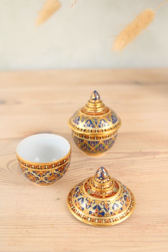 Pair of Gold Gilded Taiwanese Pots