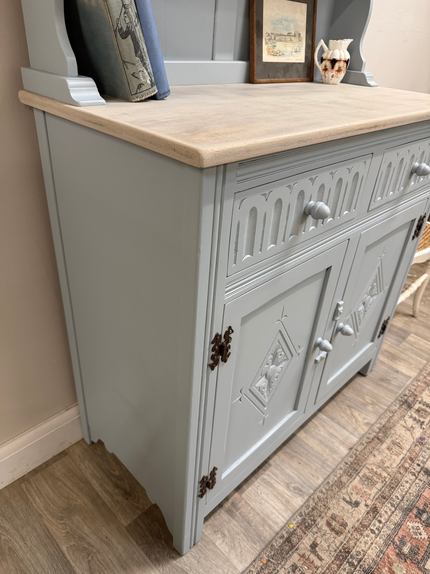 Vintage Painted Kitchen Dresser
