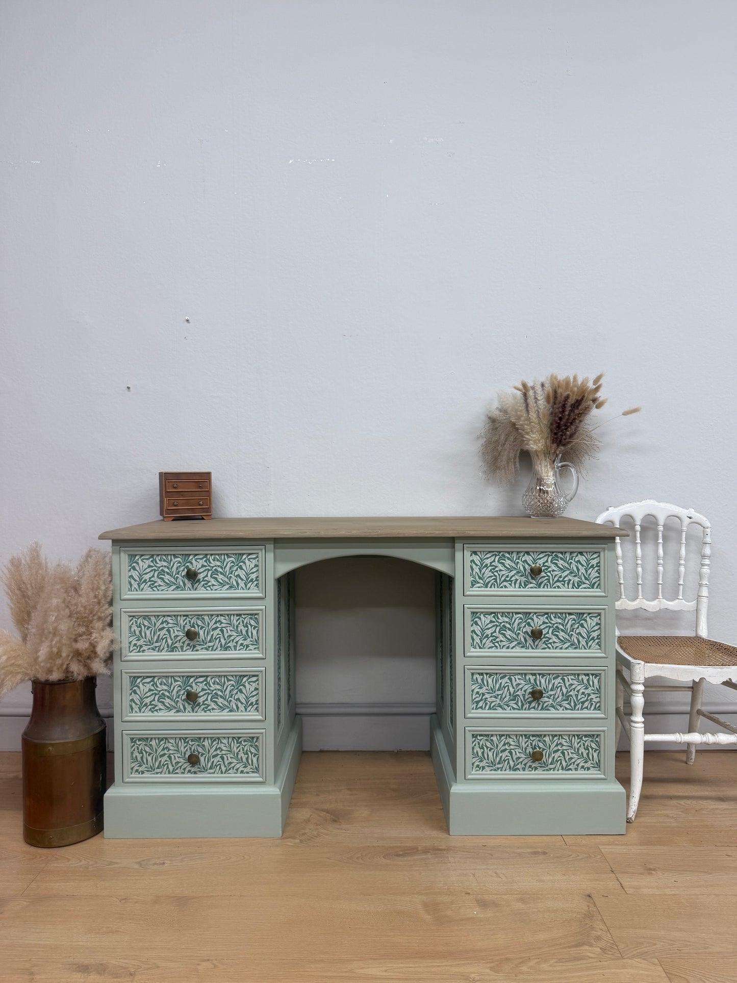 Stunning painted pine dressing table / desk