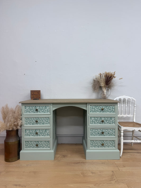Stunning painted pine dressing table / desk