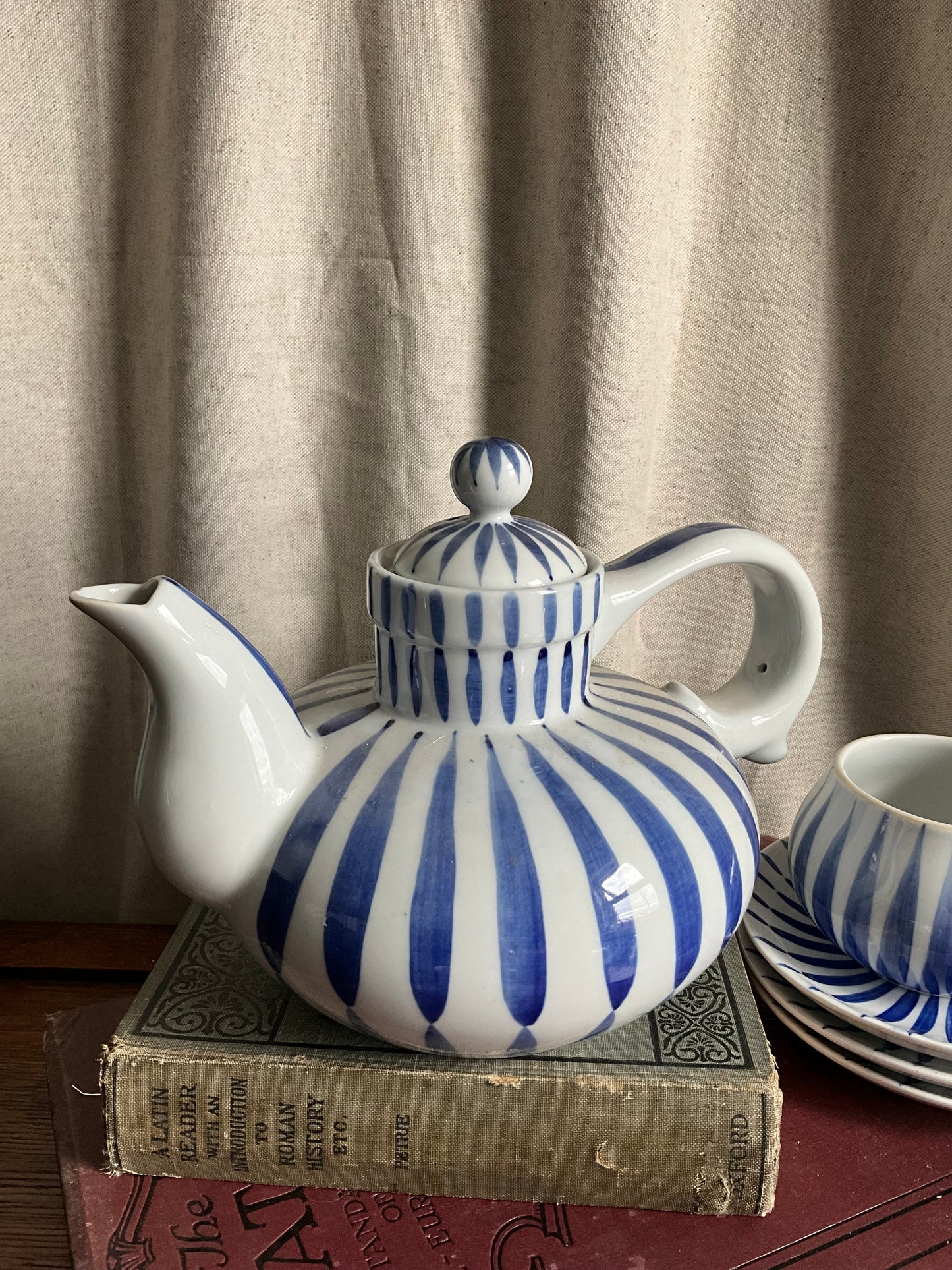 Vintage blue and white HA’I DUONG Teaset made in Vietnam