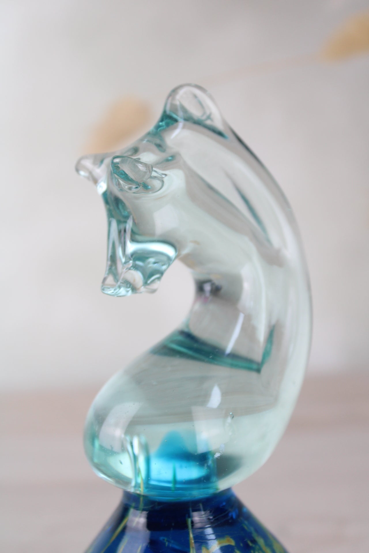 Midna Seahorse Glass Paperweight