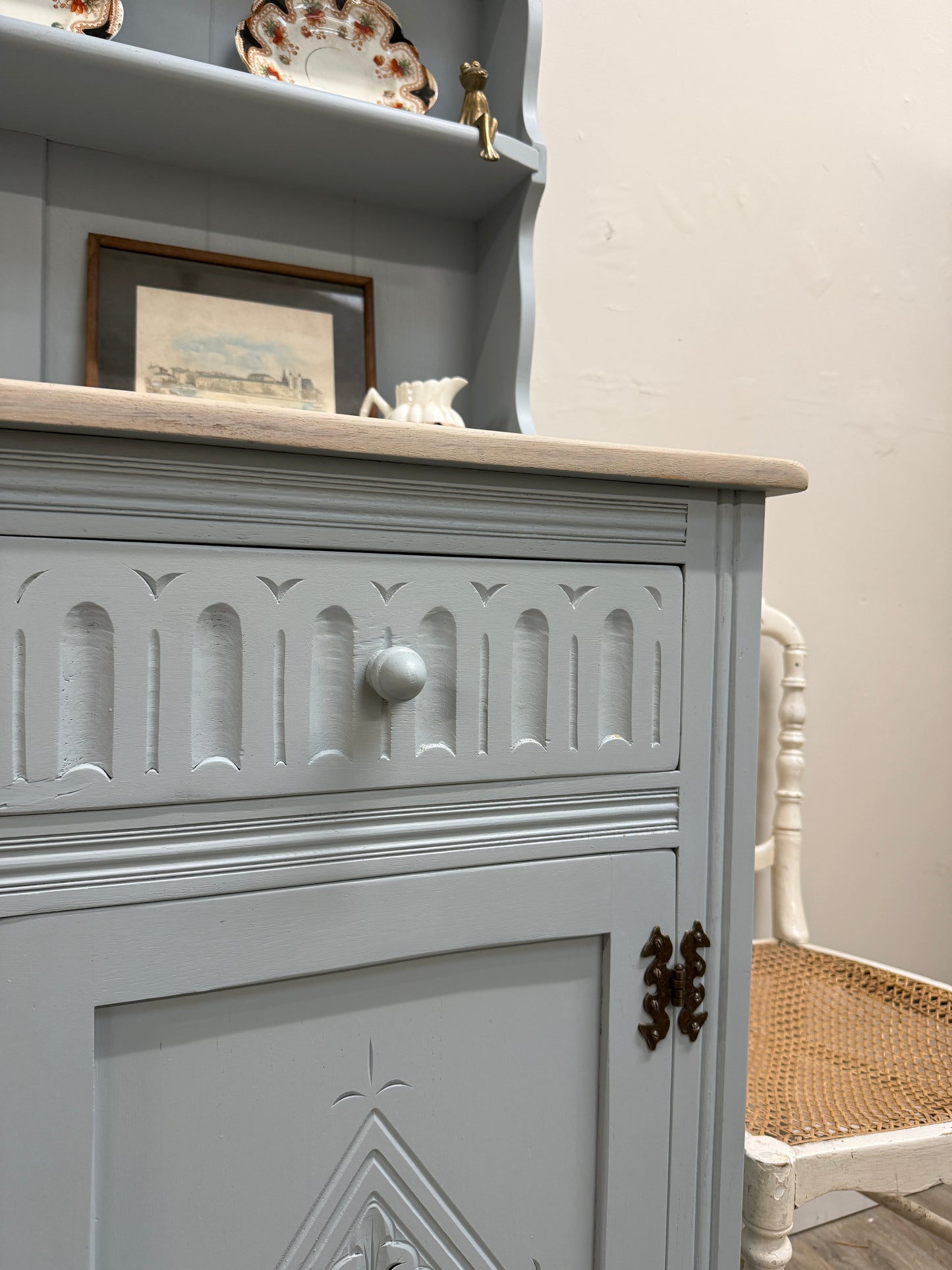 Vintage Painted Kitchen Dresser