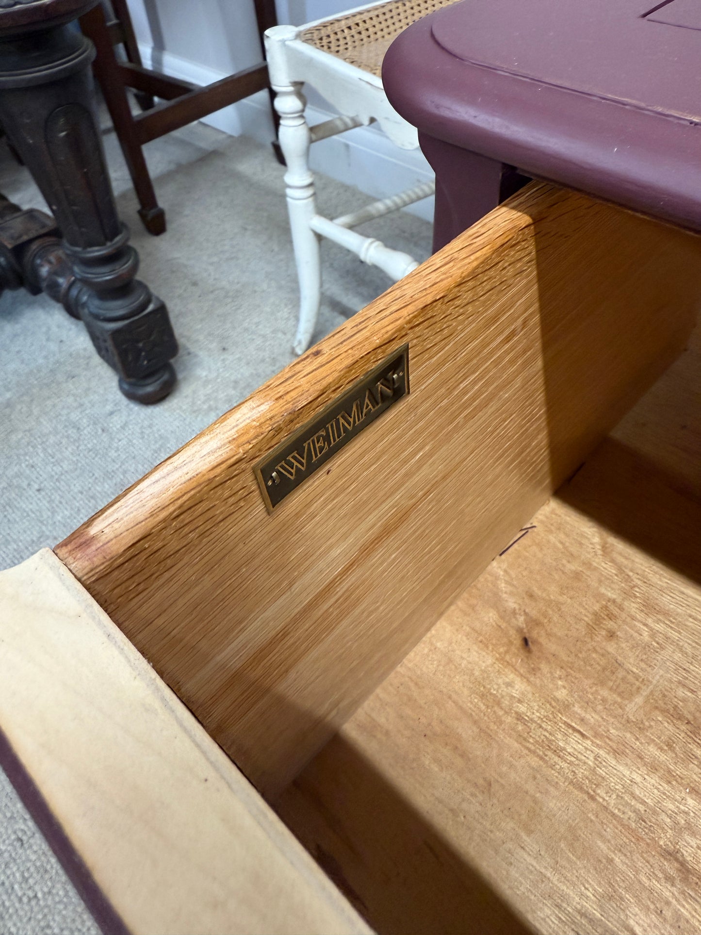 Pair of painted and gilded side tables