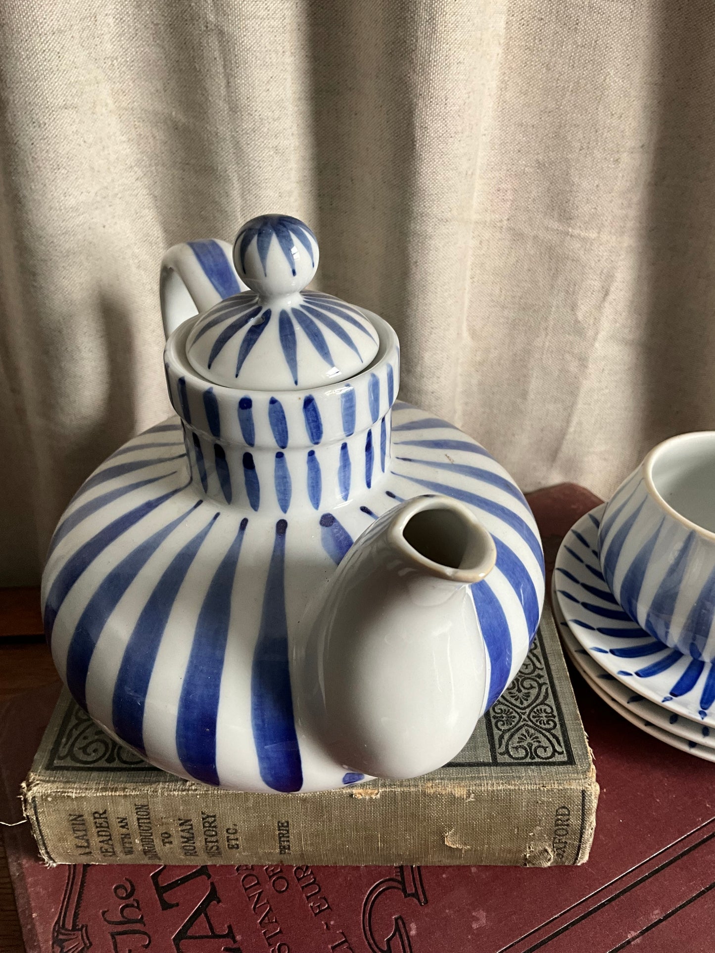 Vintage blue and white HA’I DUONG Teaset made in Vietnam