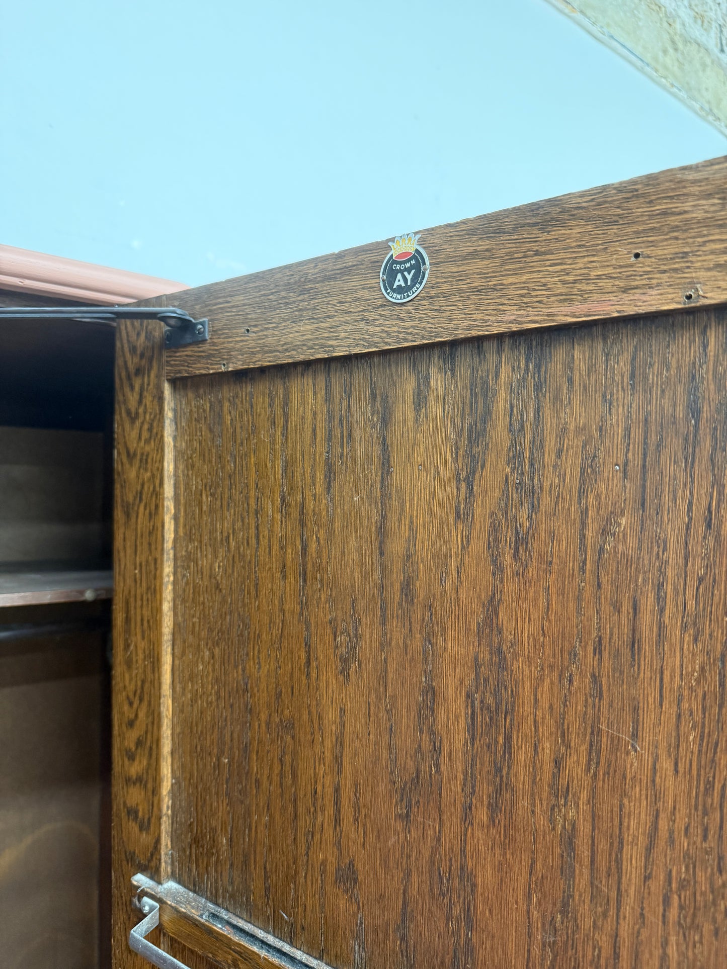 Vintage small painted wardrobe