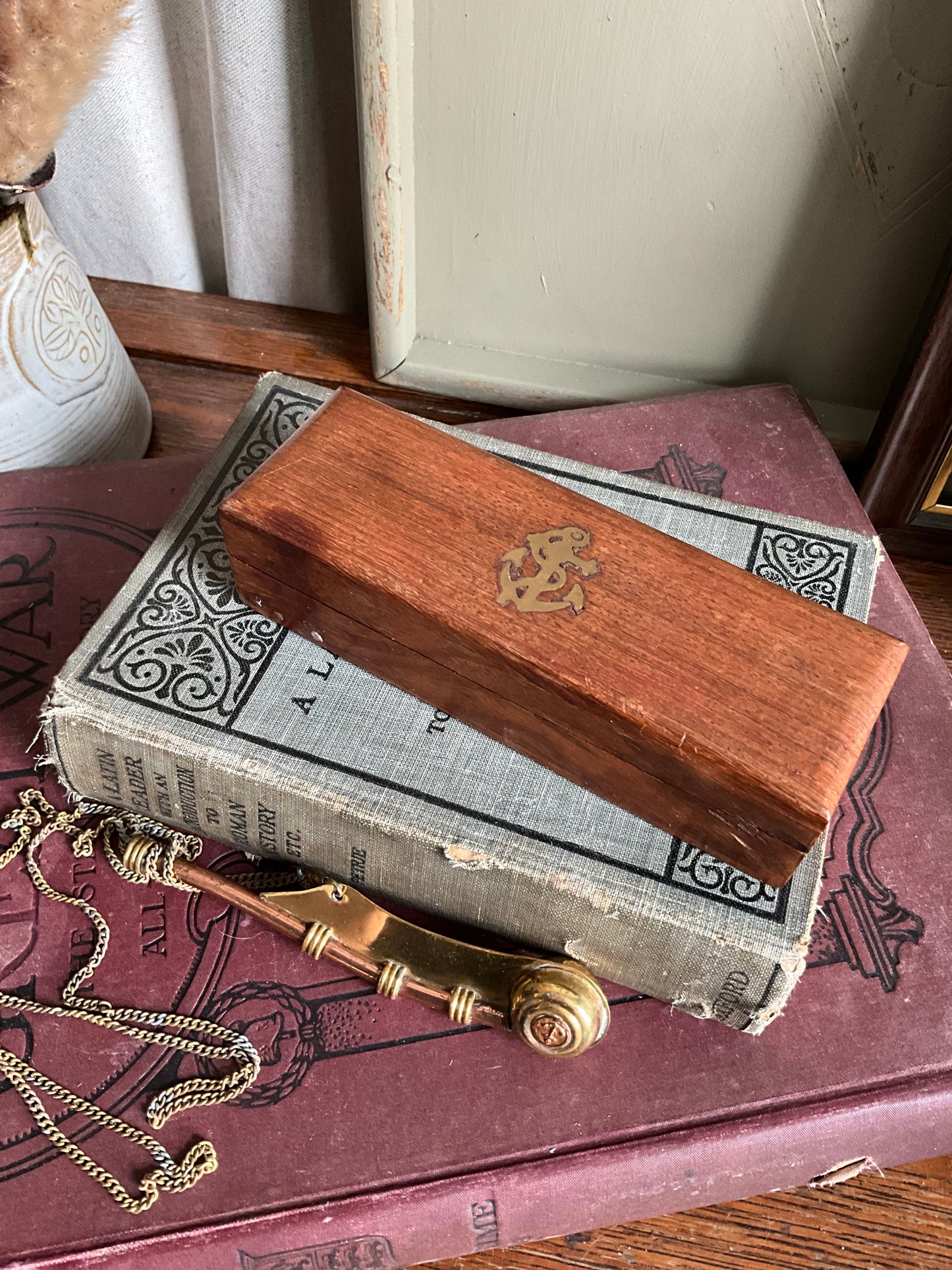 Past times bosuns call whistle and wooden box