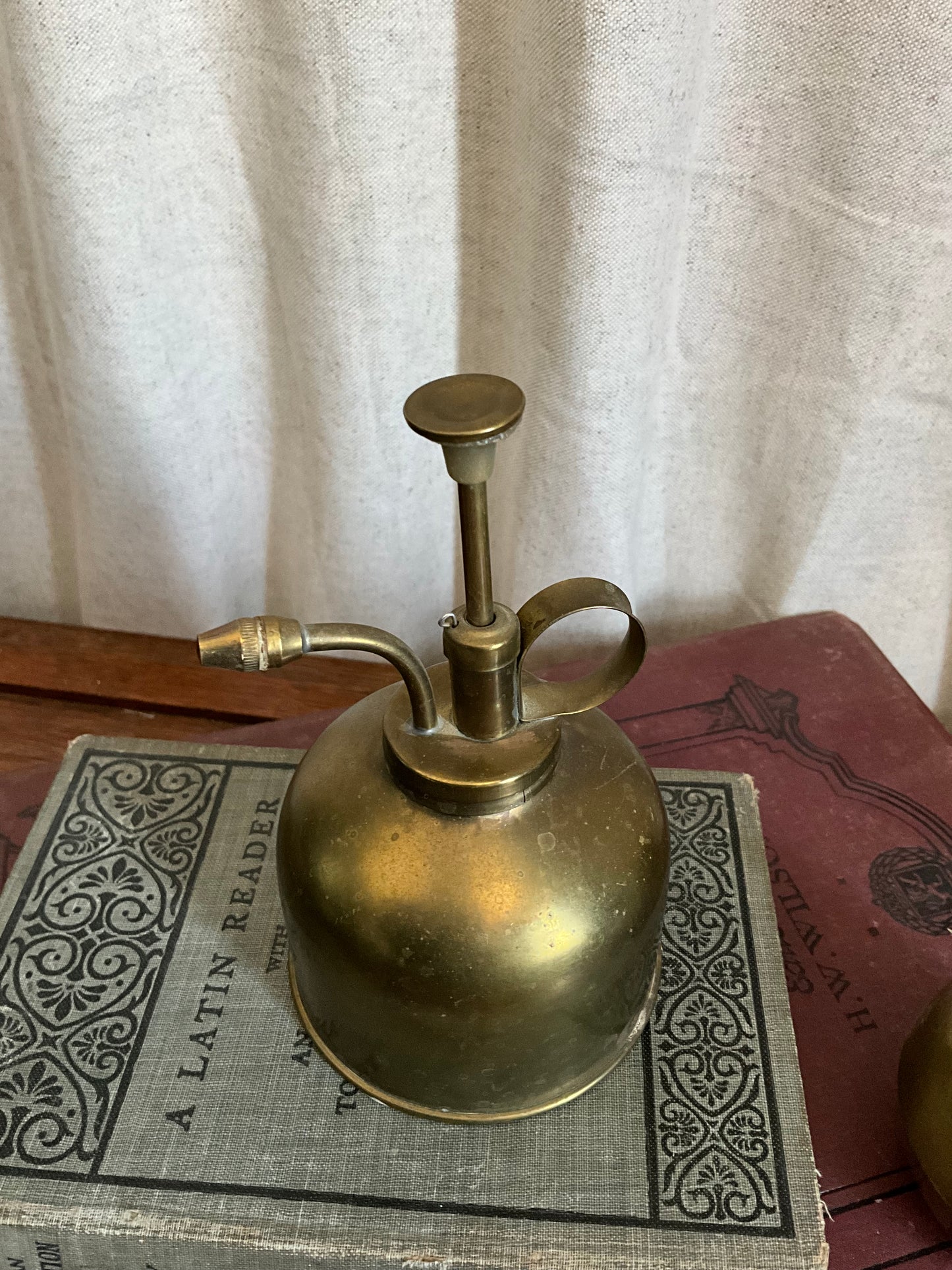 Vintage brass plant sprayer atomiser