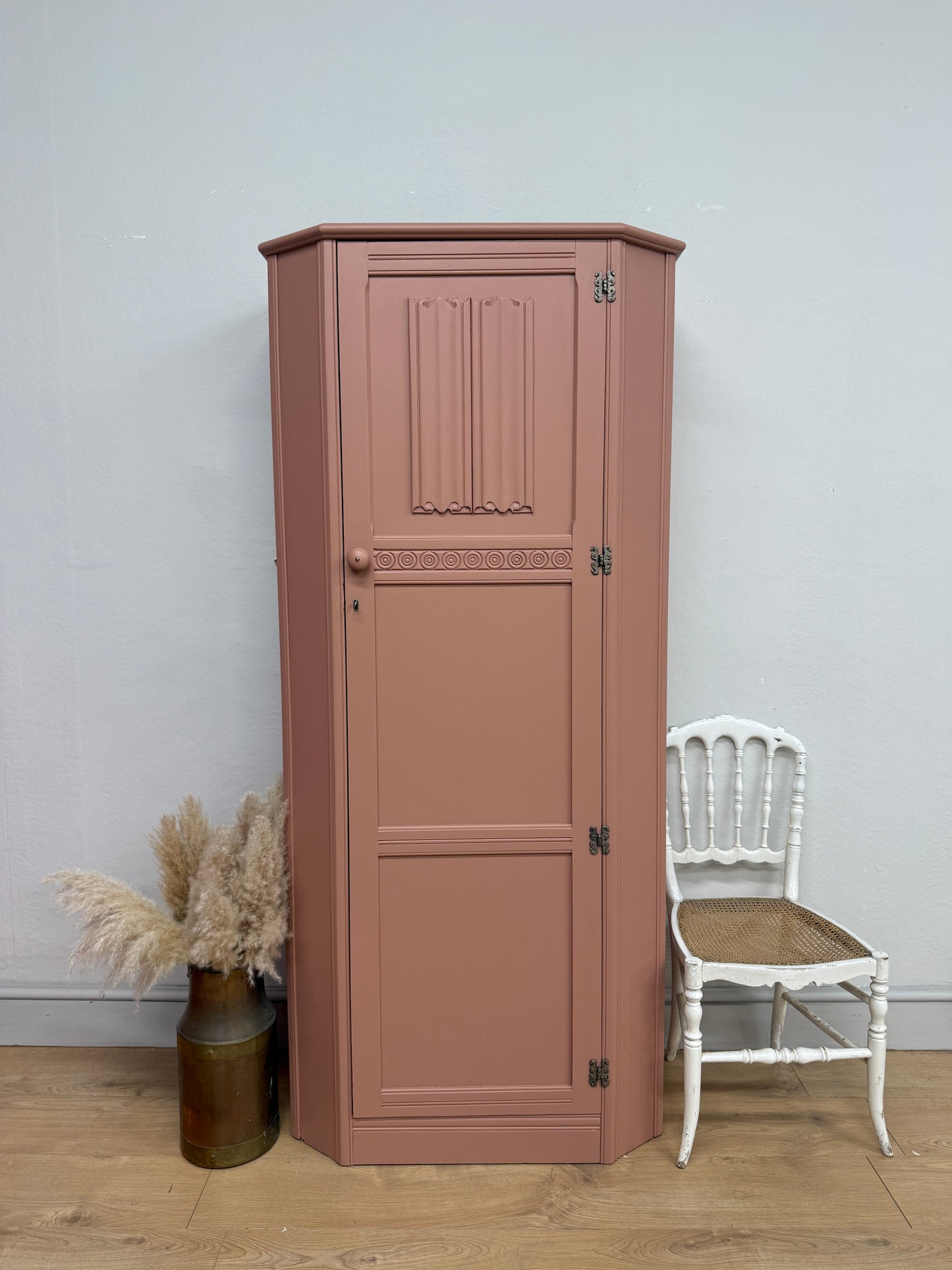 Vintage small painted wardrobe