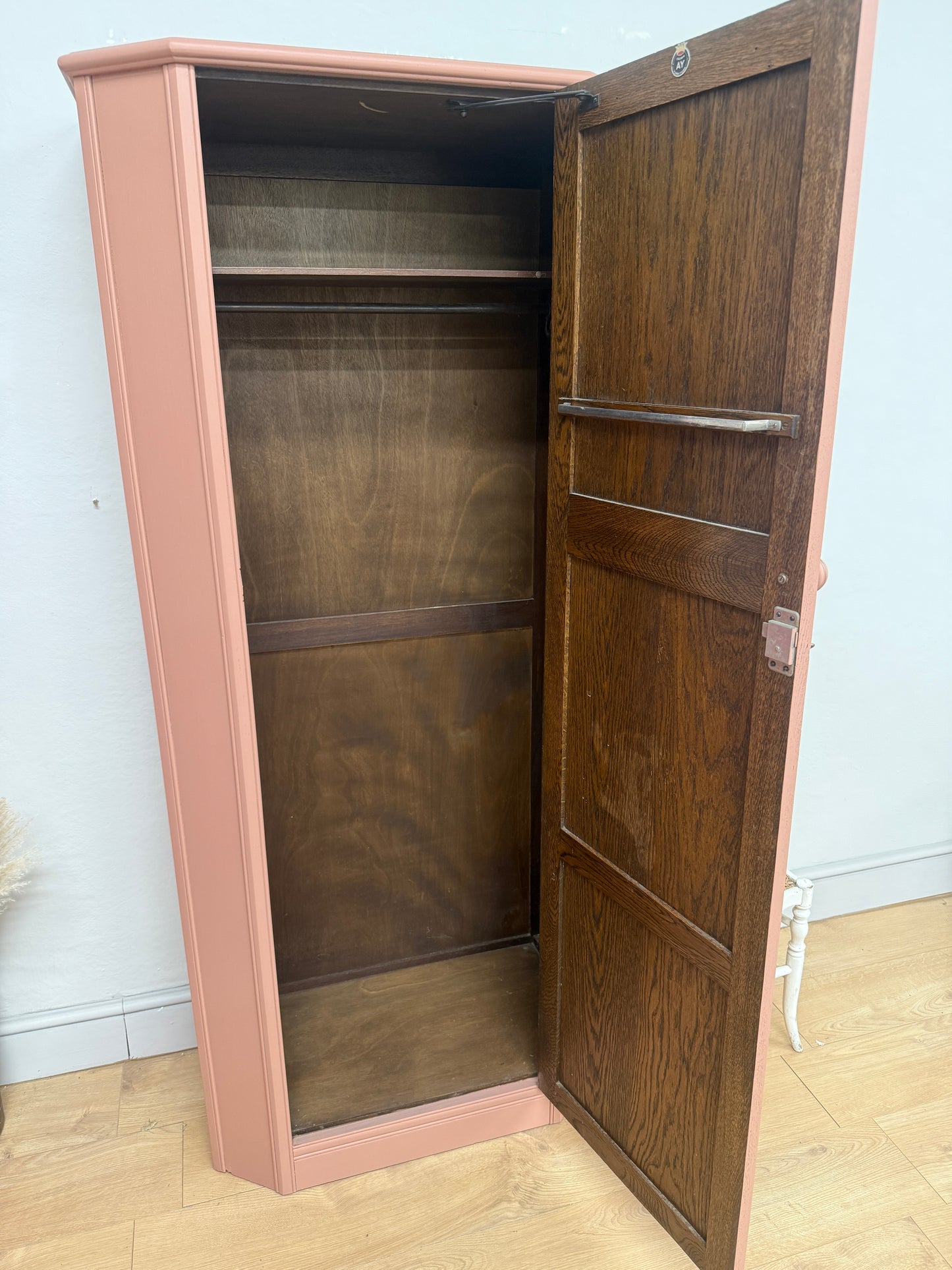 Vintage small painted wardrobe