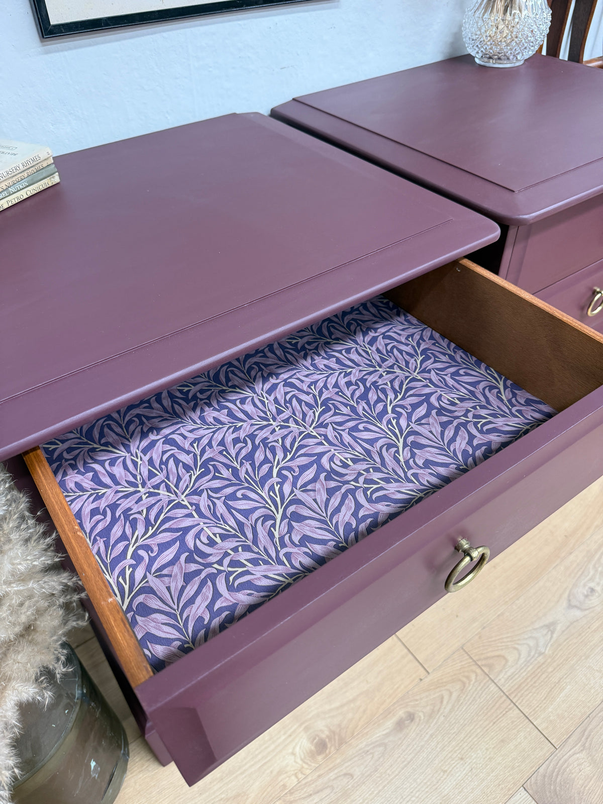 Stag painted pair of bedside drawers