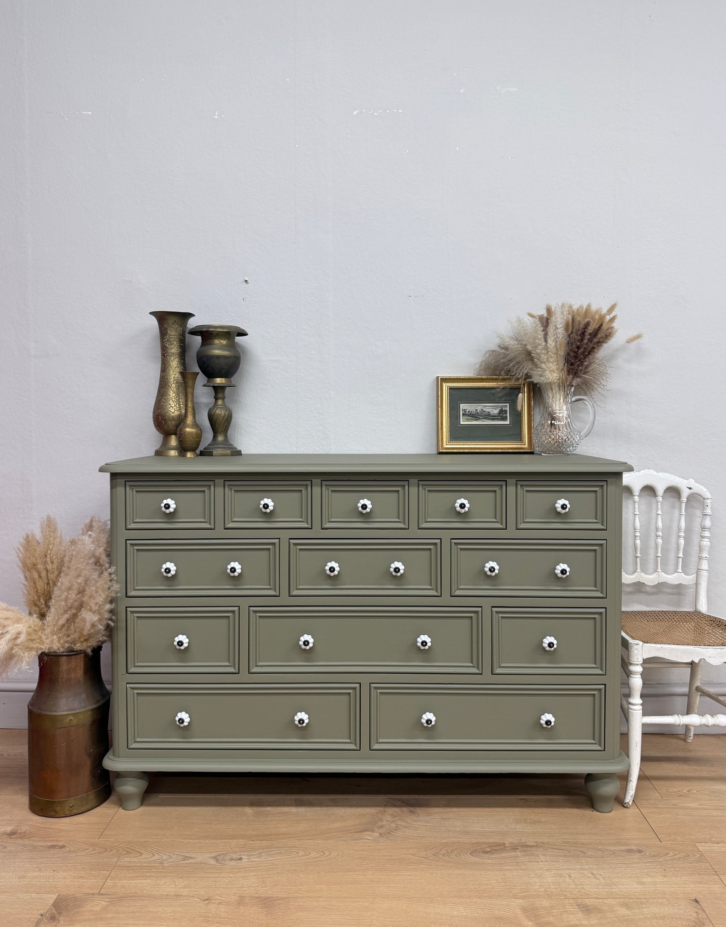 Stunning Solid Pine Merchants Chest of Drawers
