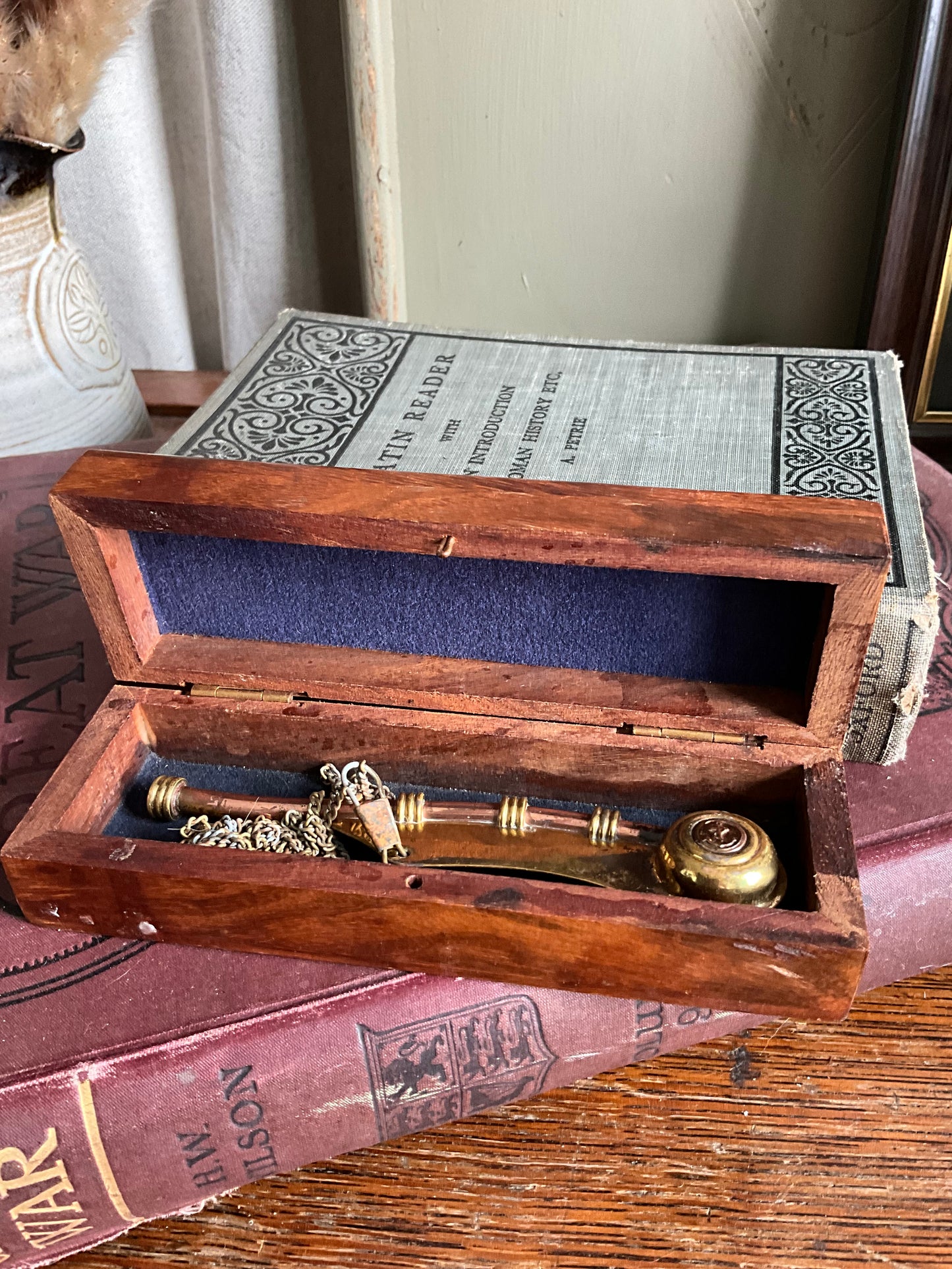 Past times bosuns call whistle and wooden box