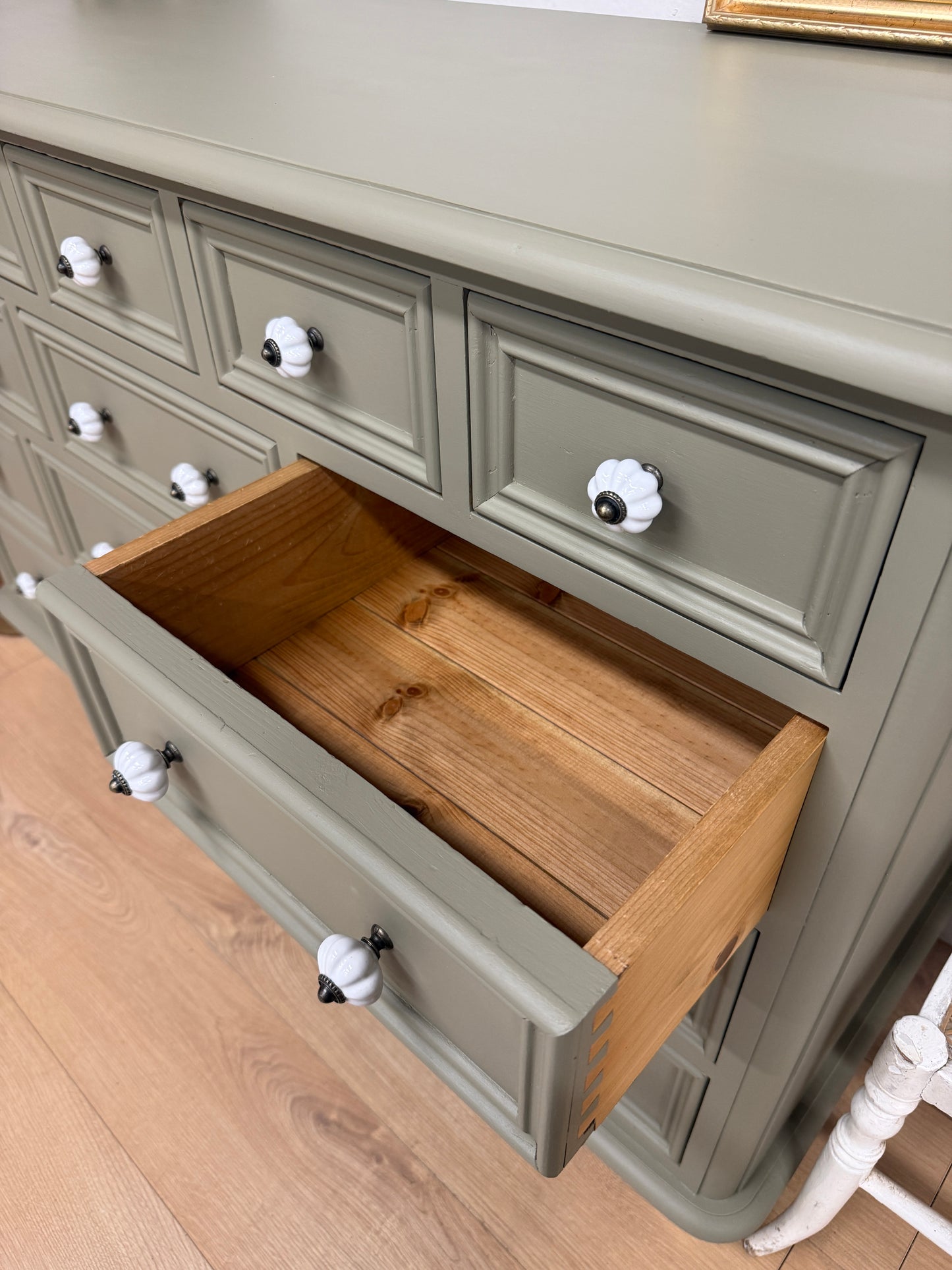 Stunning Solid Pine Merchants Chest of Drawers