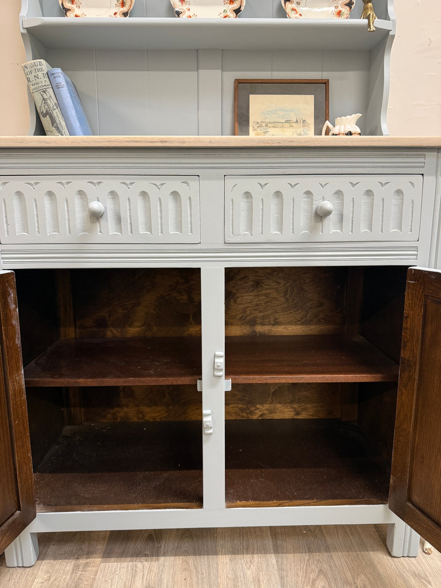 Vintage Painted Kitchen Dresser
