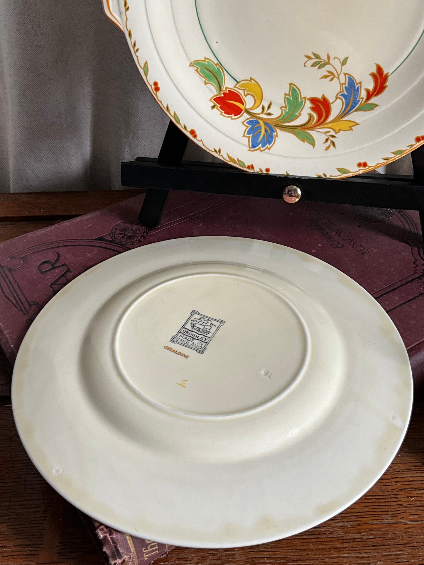 Vintage Grindley pair of serving plates