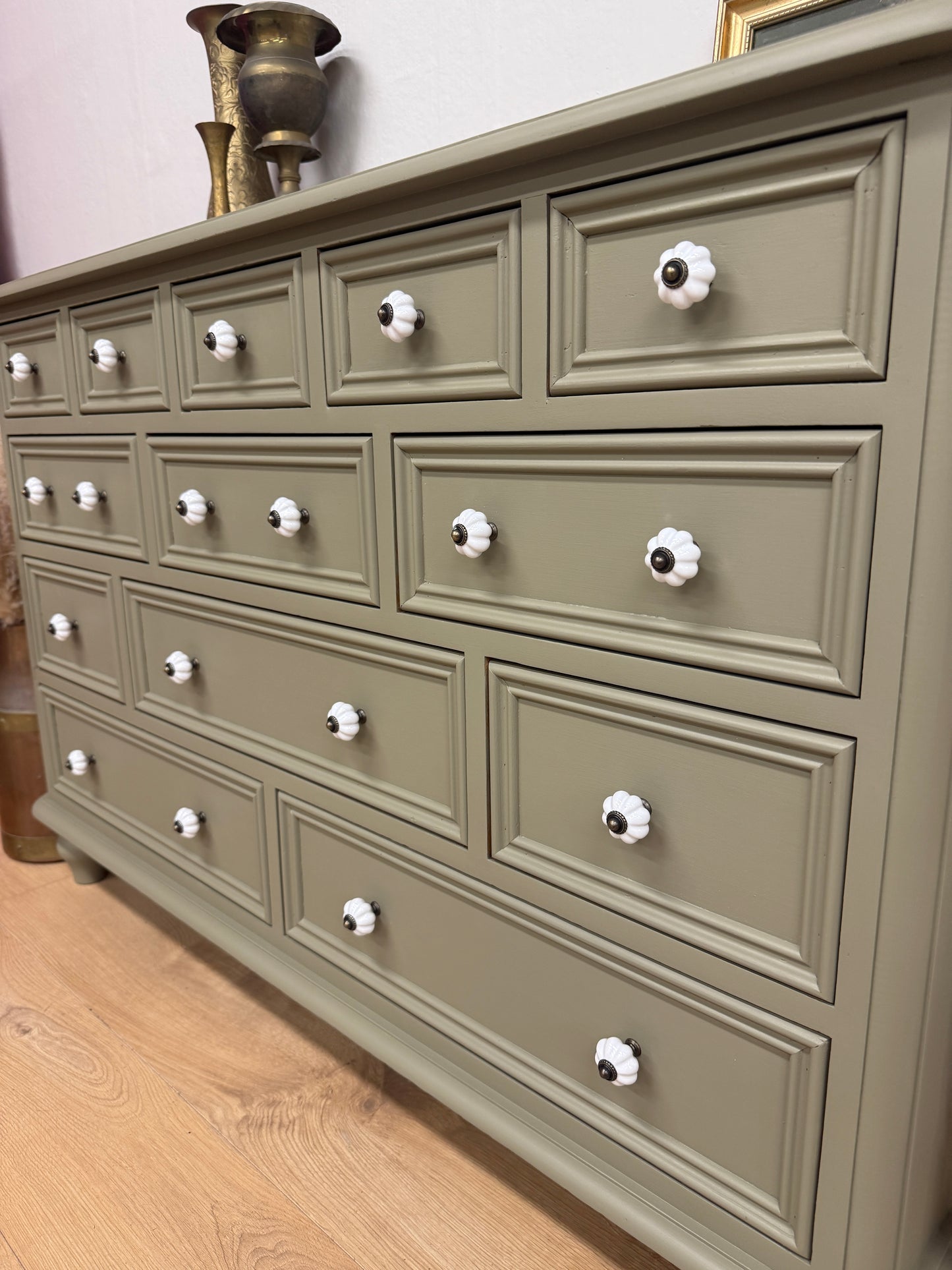 Stunning Solid Pine Merchants Chest of Drawers