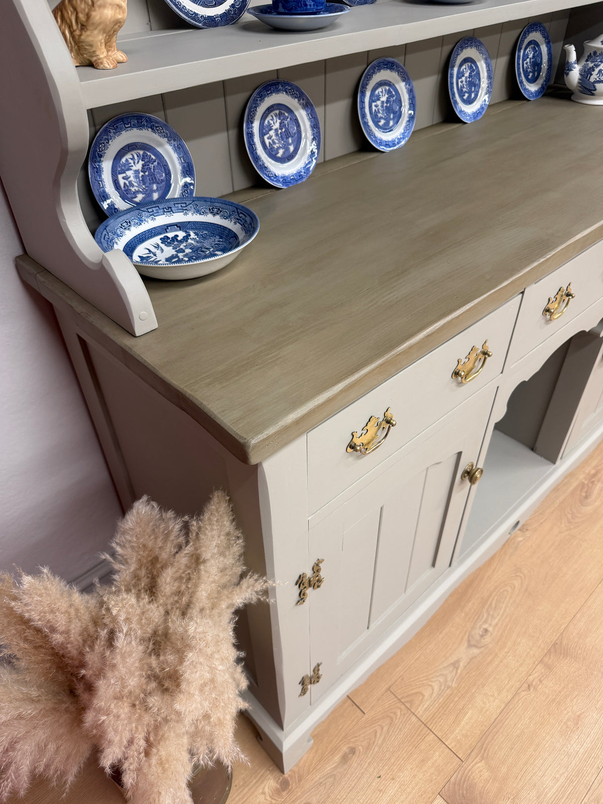 Solid pine painted X-Large kitchen dresser