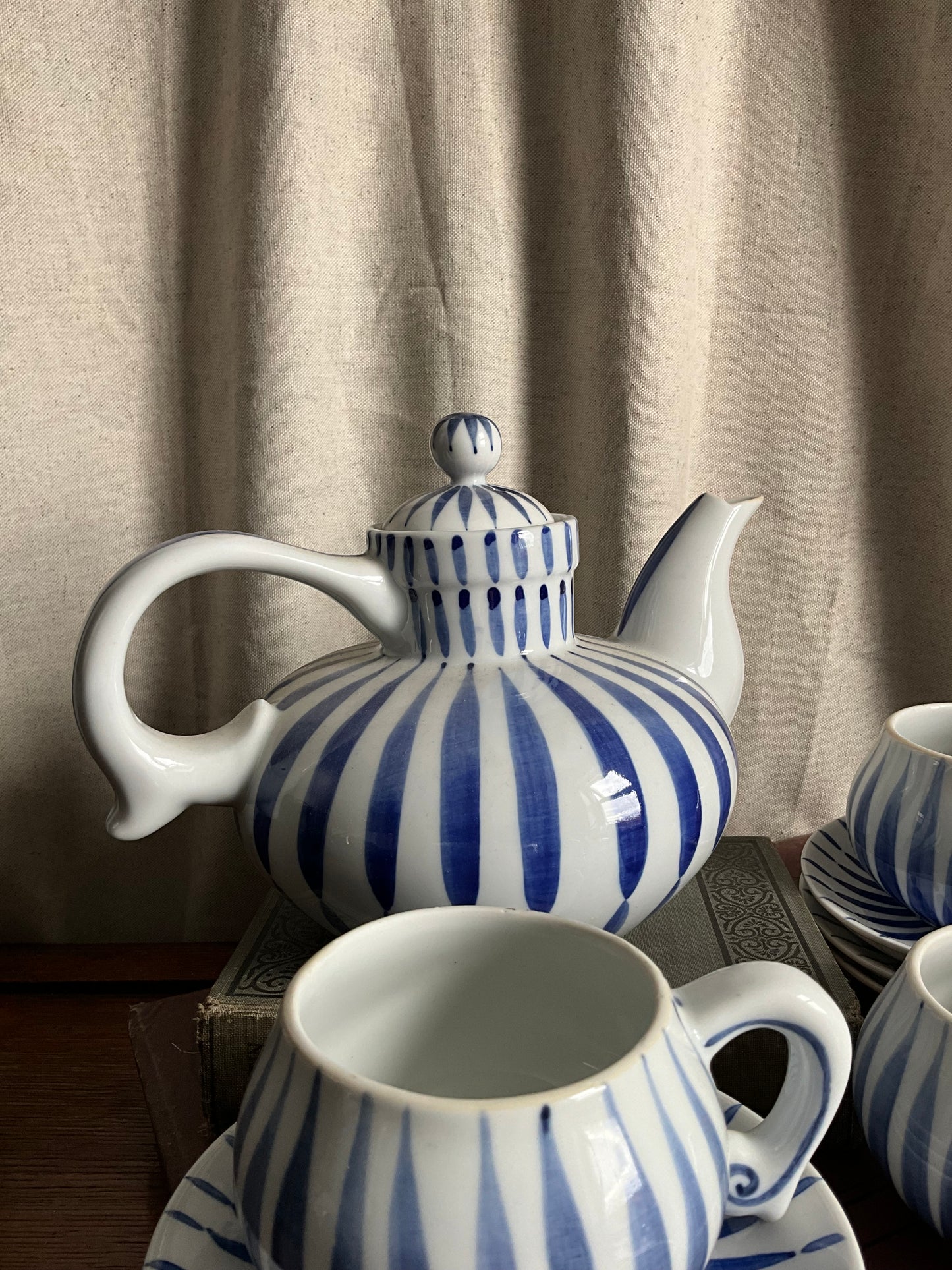 Vintage blue and white HA’I DUONG Teaset made in Vietnam