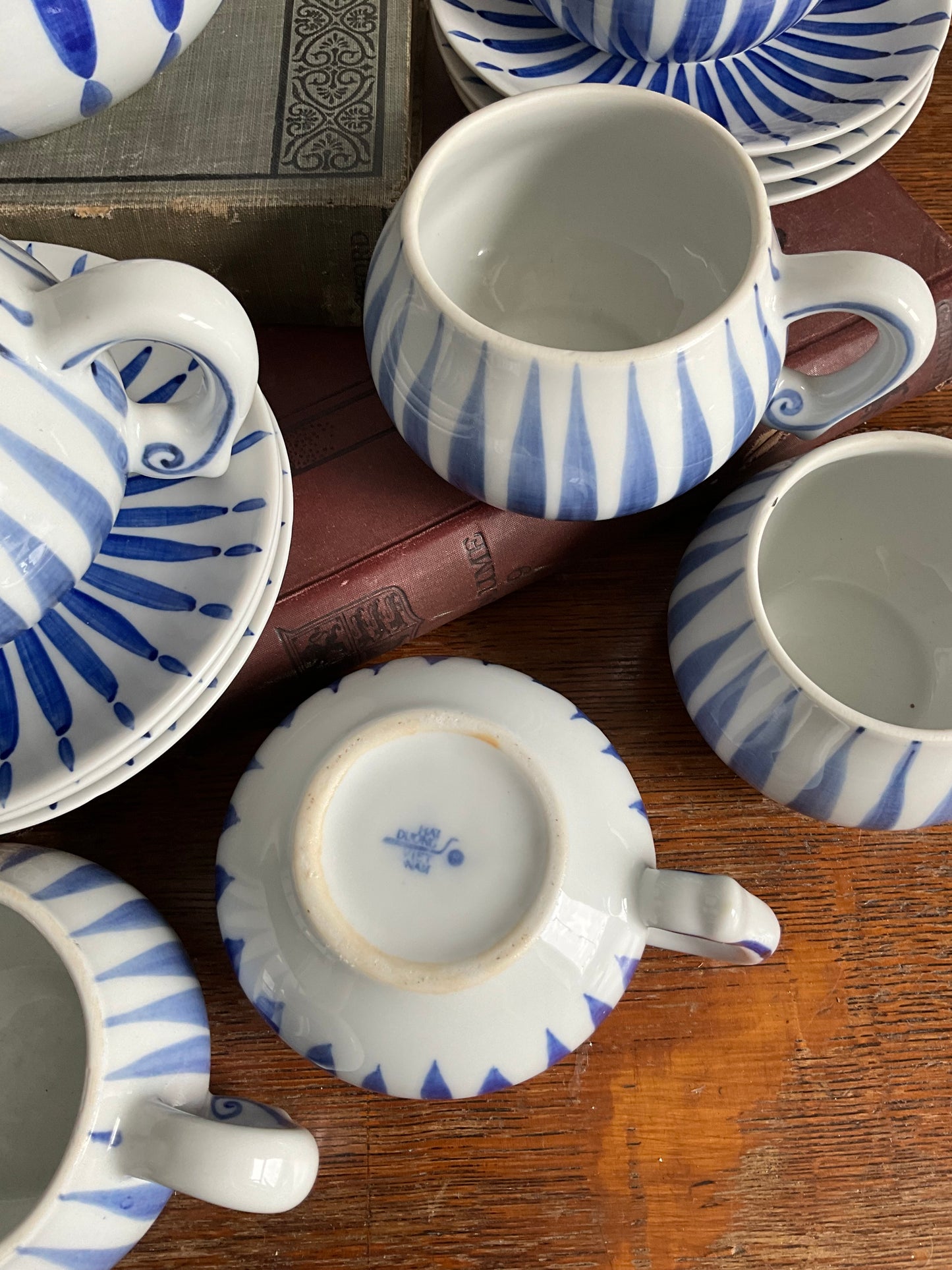 Vintage blue and white HA’I DUONG Teaset made in Vietnam