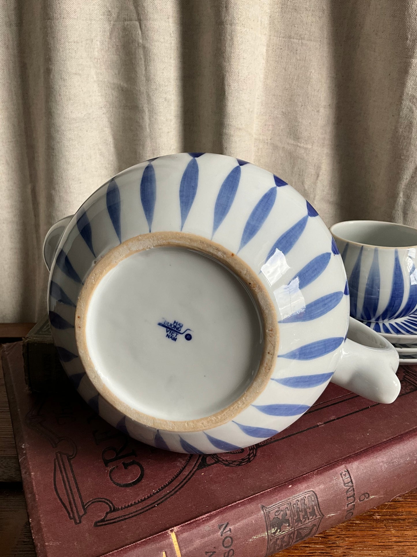 Vintage blue and white HA’I DUONG Teaset made in Vietnam