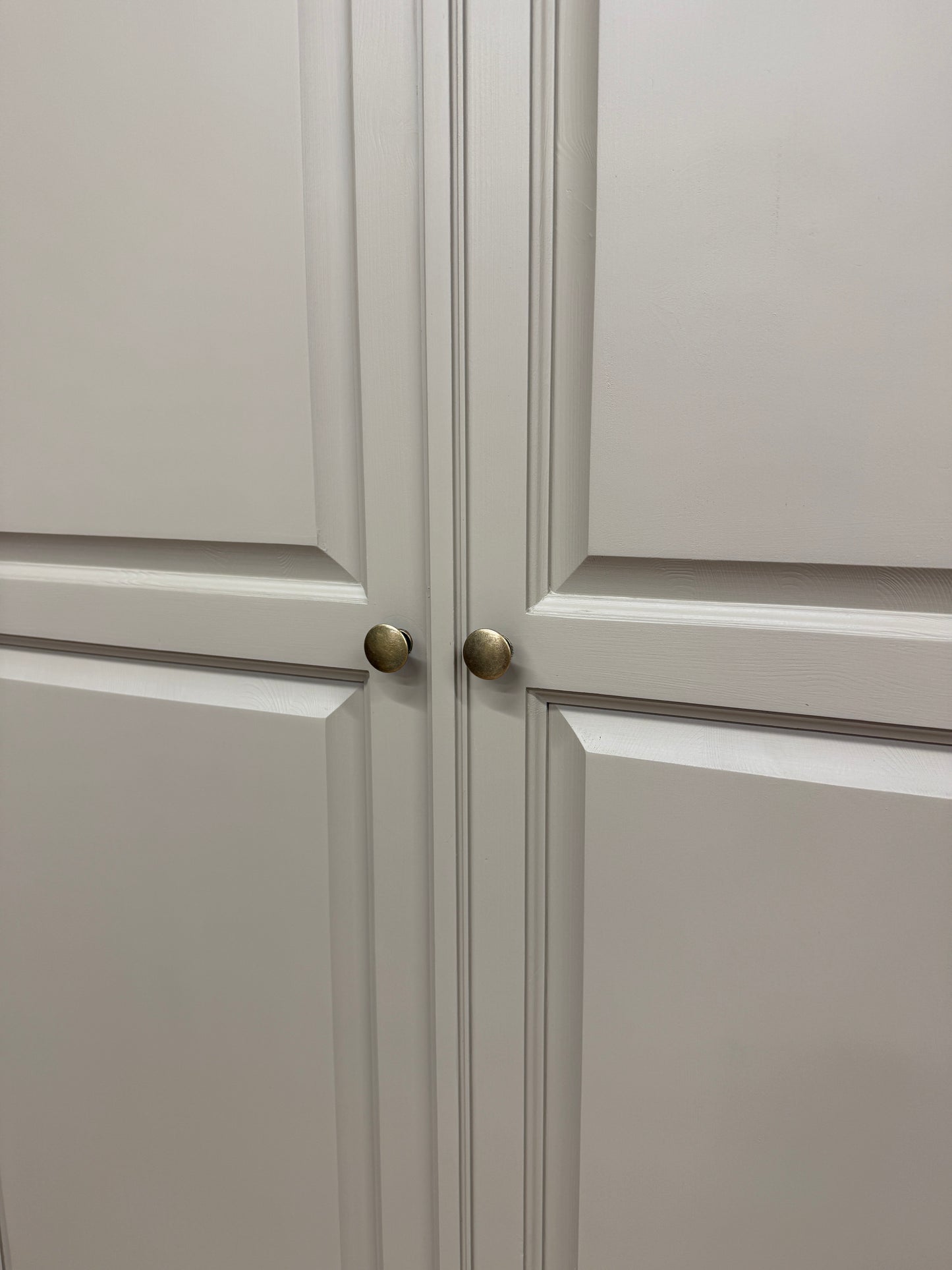Solid pine painted wardrobe