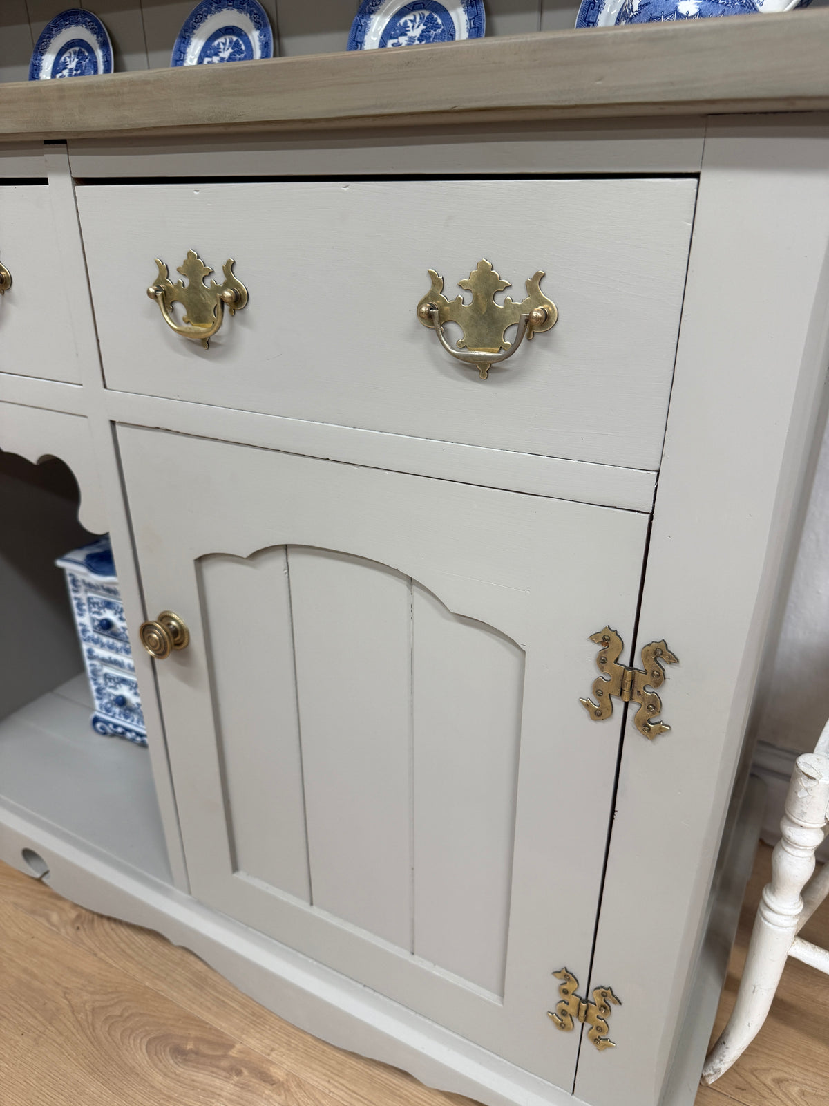 Solid pine painted X-Large kitchen dresser