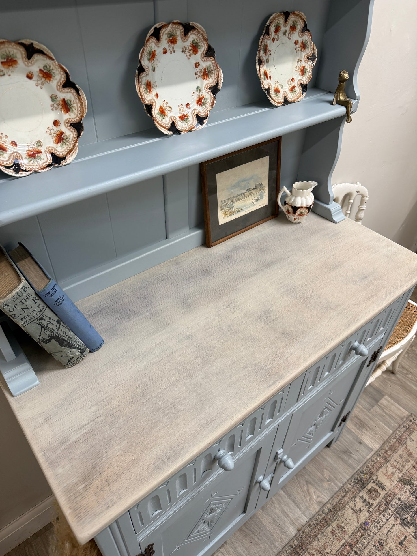 Vintage Painted Kitchen Dresser