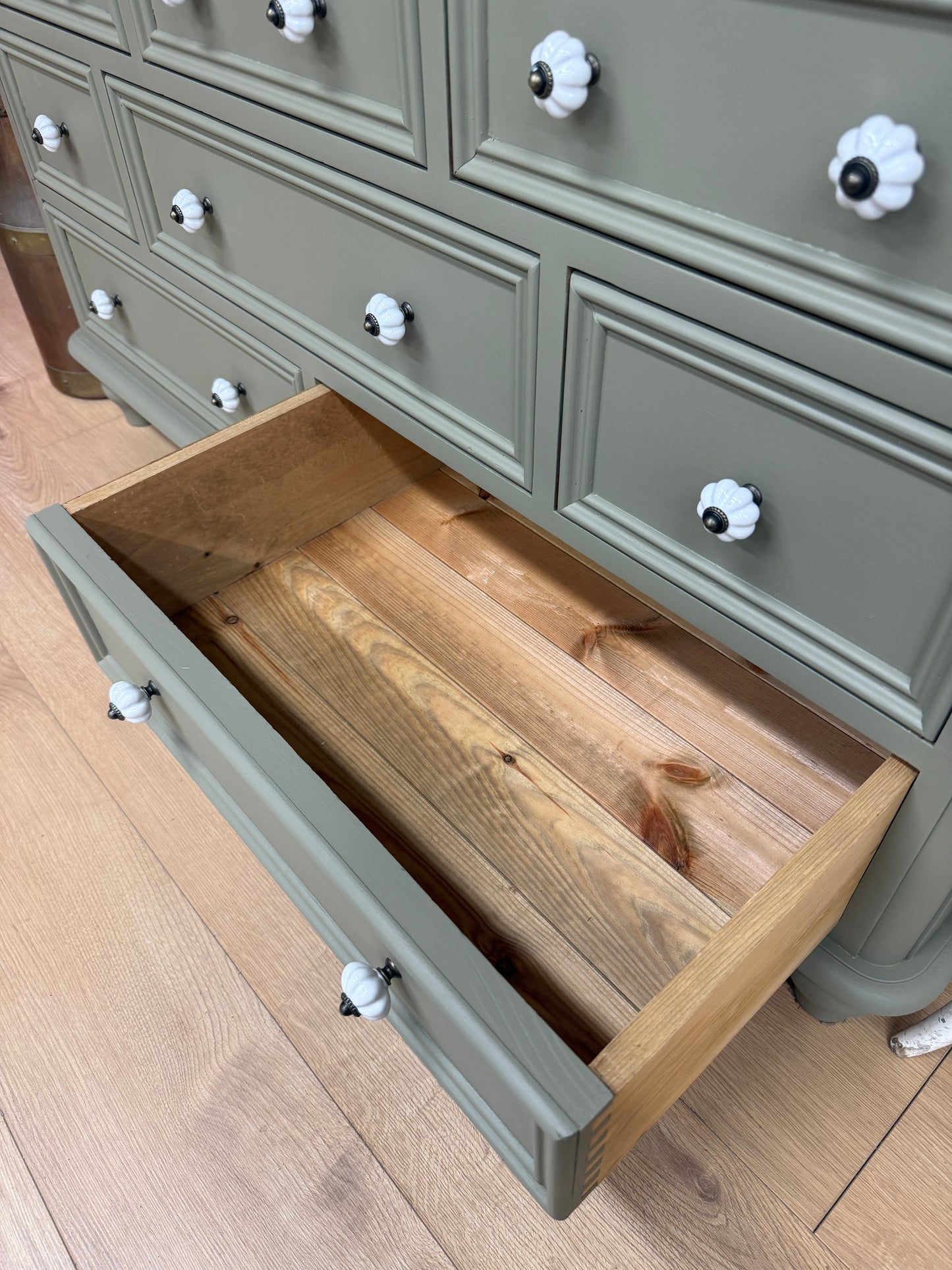 Stunning Solid Pine Merchants Chest of Drawers
