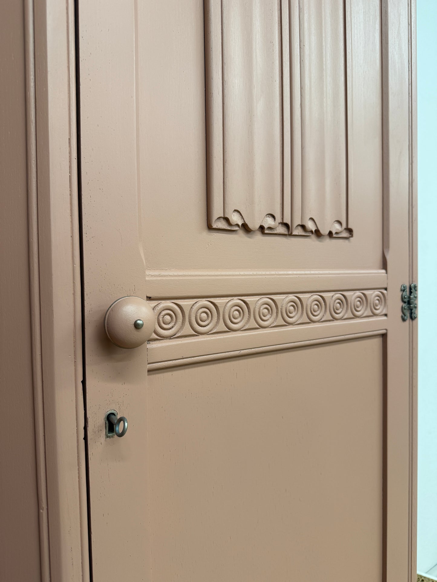 Vintage small painted wardrobe