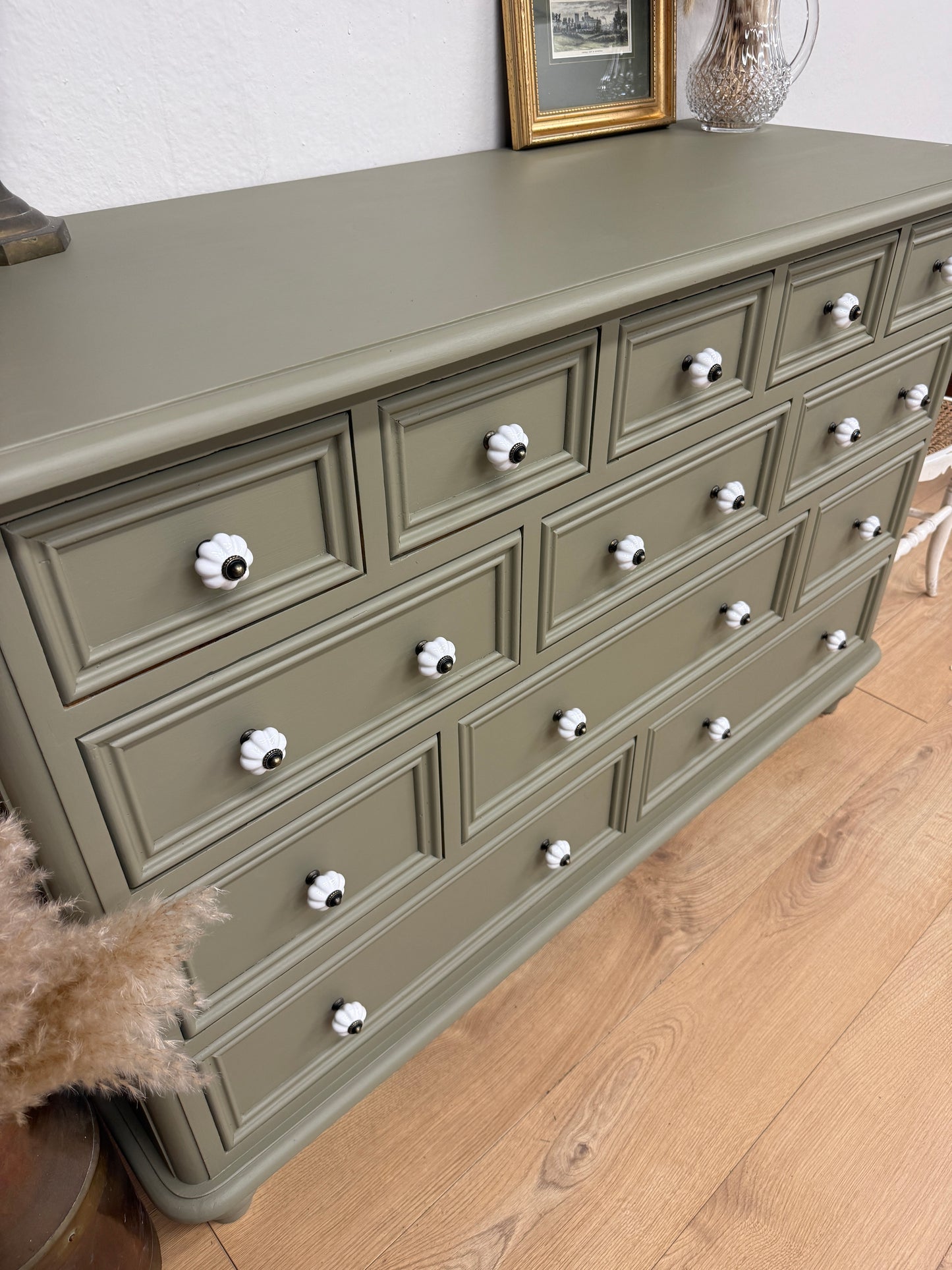 Stunning Solid Pine Merchants Chest of Drawers