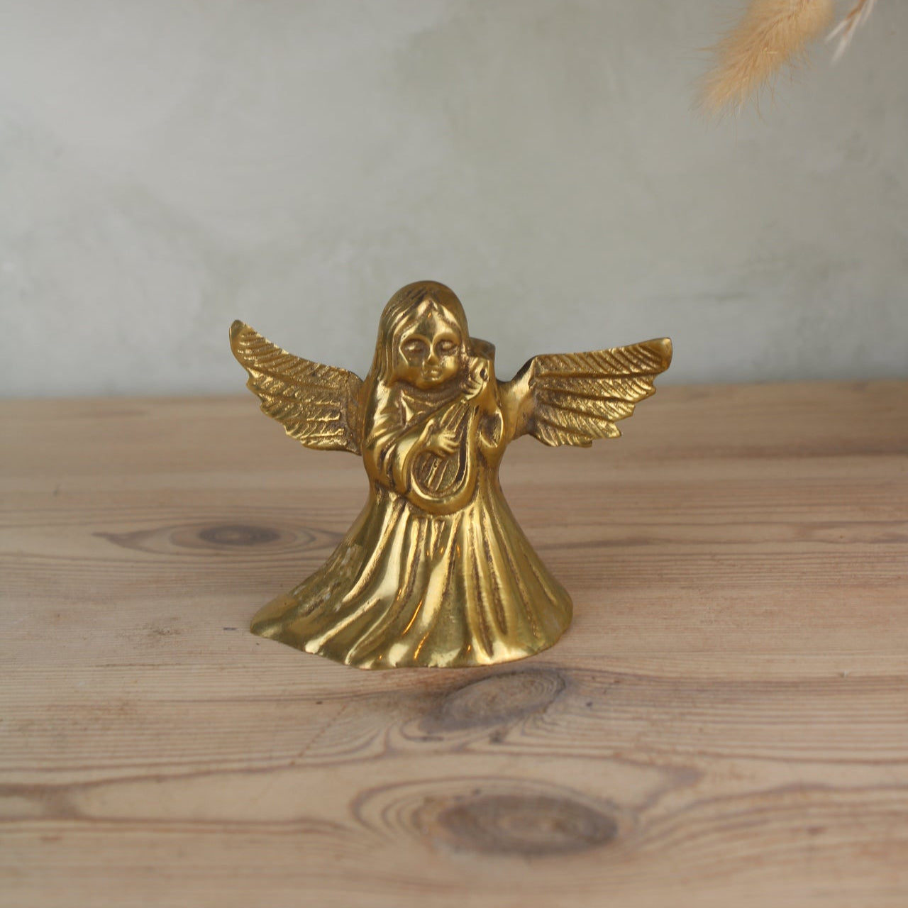Brass Angel Candlestick Holder