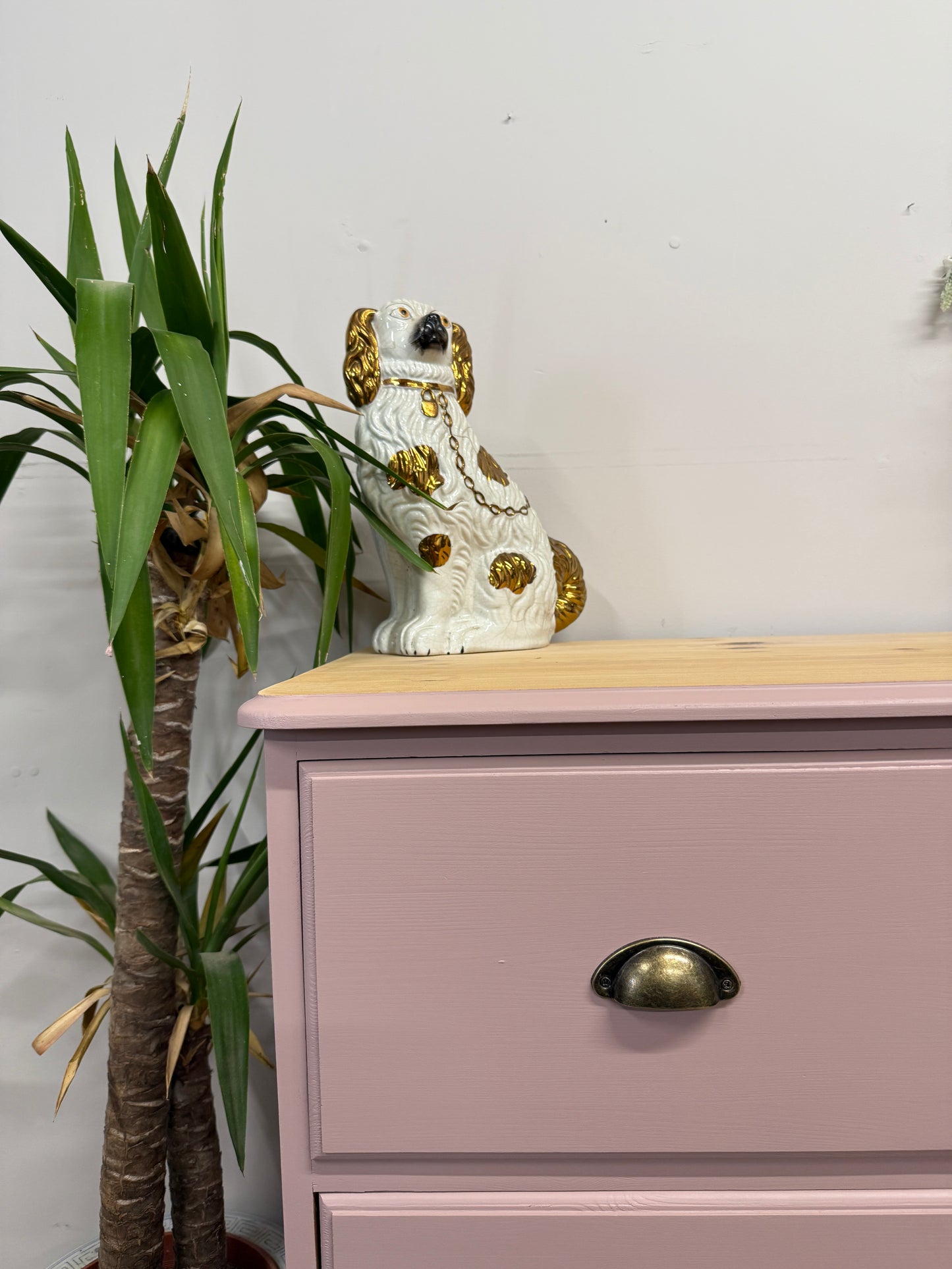 Solid pine painted chest of drawers