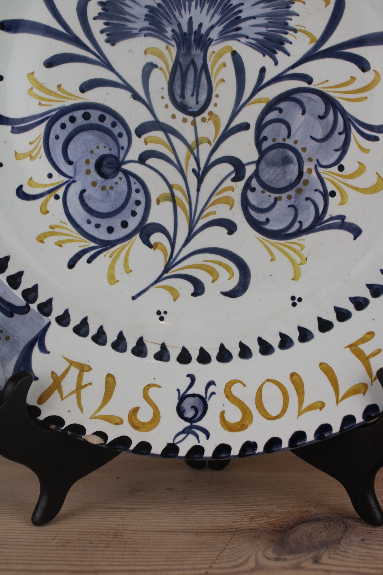 Portuguese Hand Painted Hanging Plate