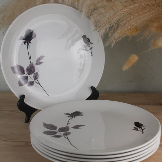 Set of 6 British Anchor ‘Romance’ small dinner plates