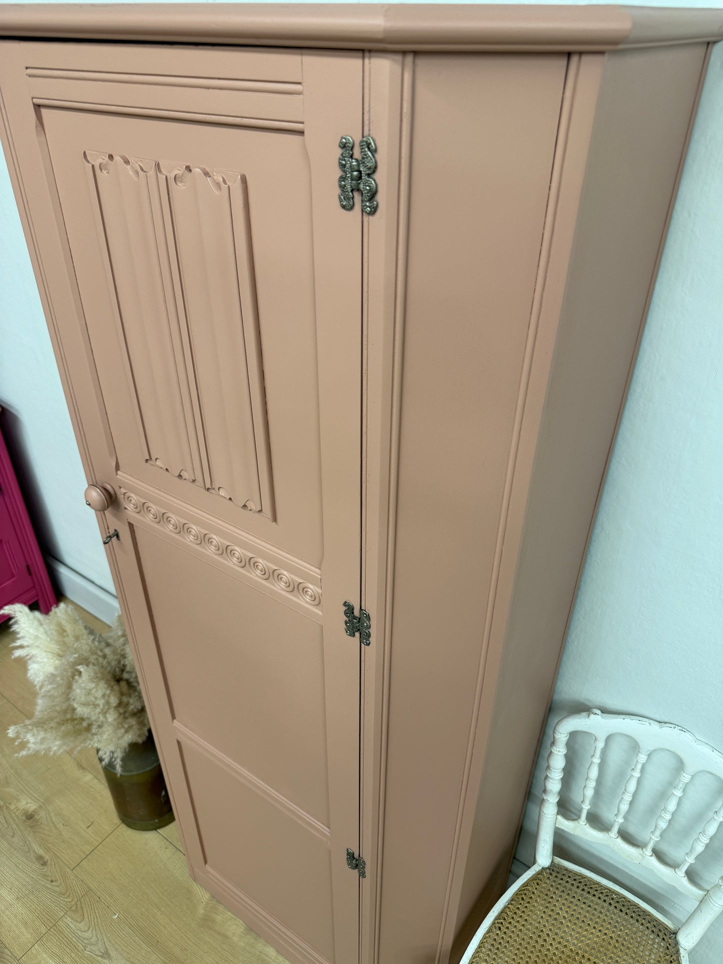 Vintage small painted wardrobe