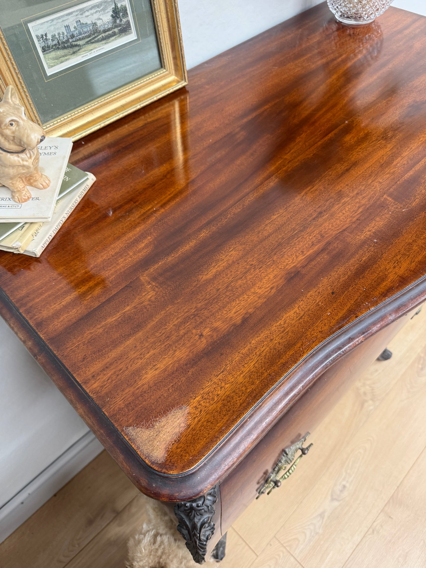Antique carved chest of drawers