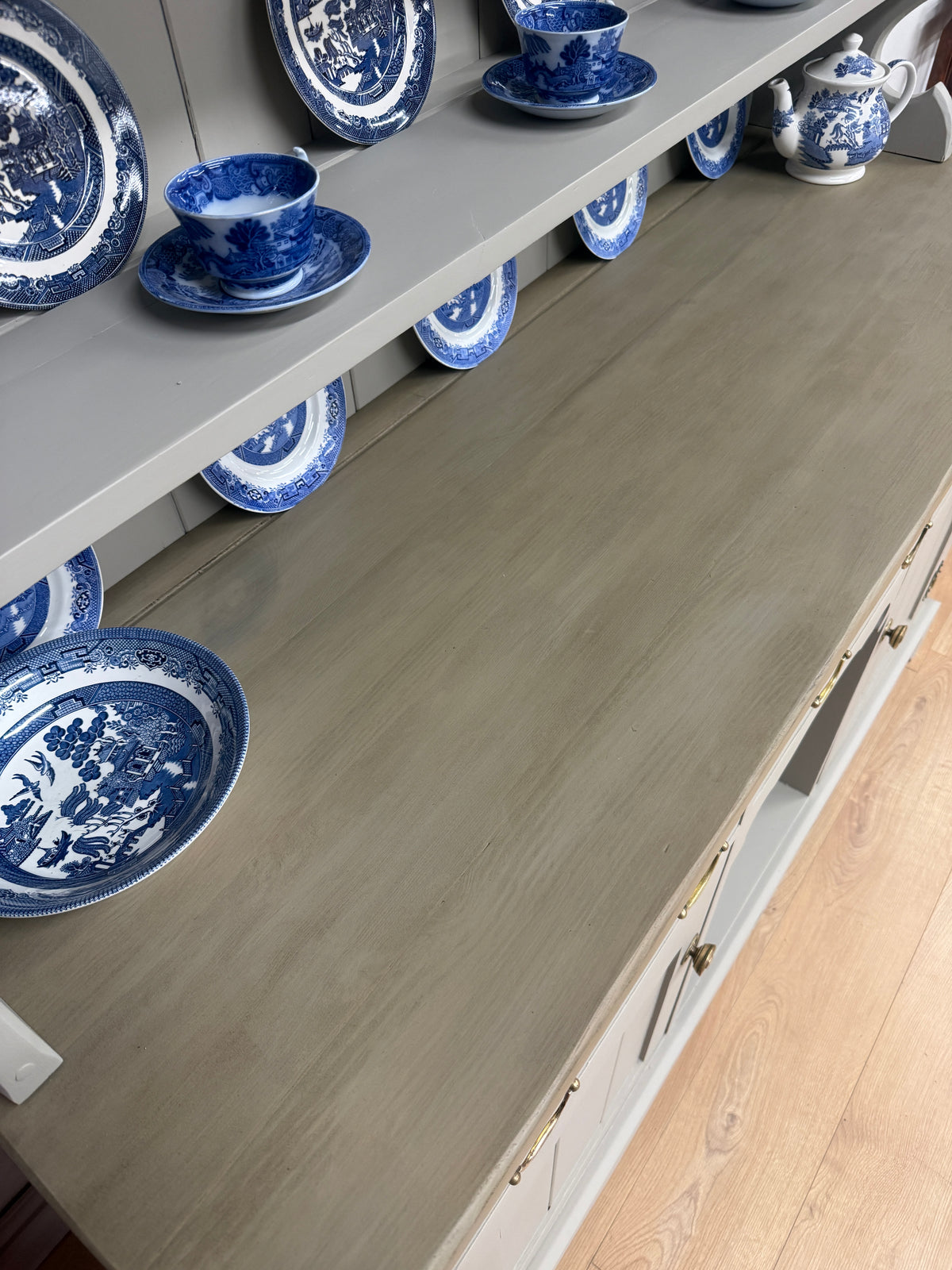 Solid pine painted X-Large kitchen dresser
