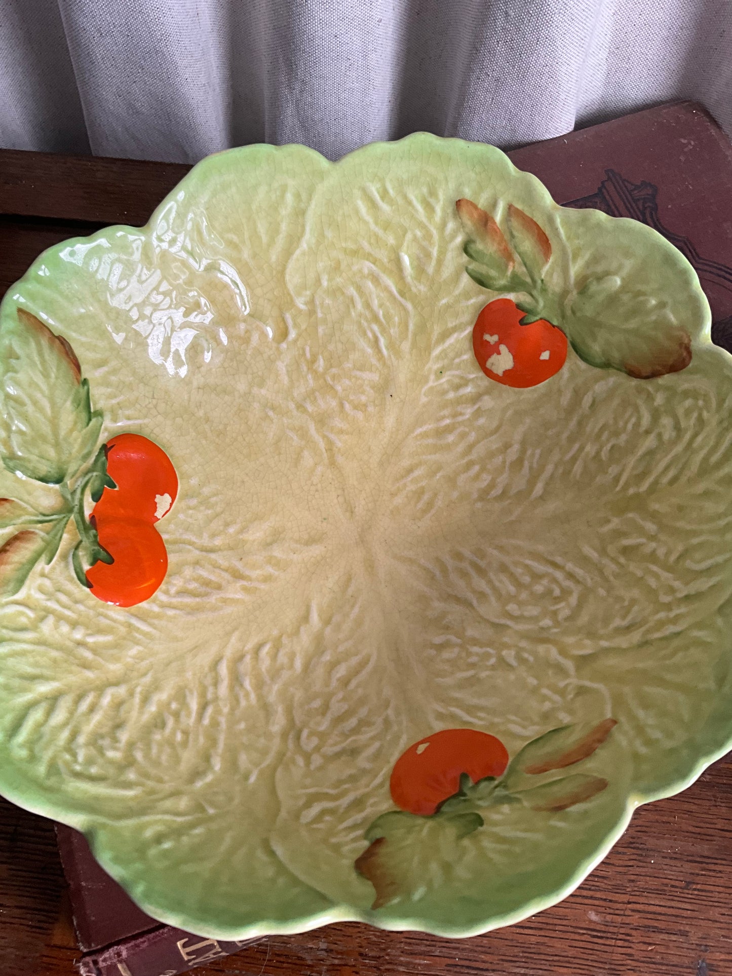 Vintage Carlton ware large lettuce serving bowl