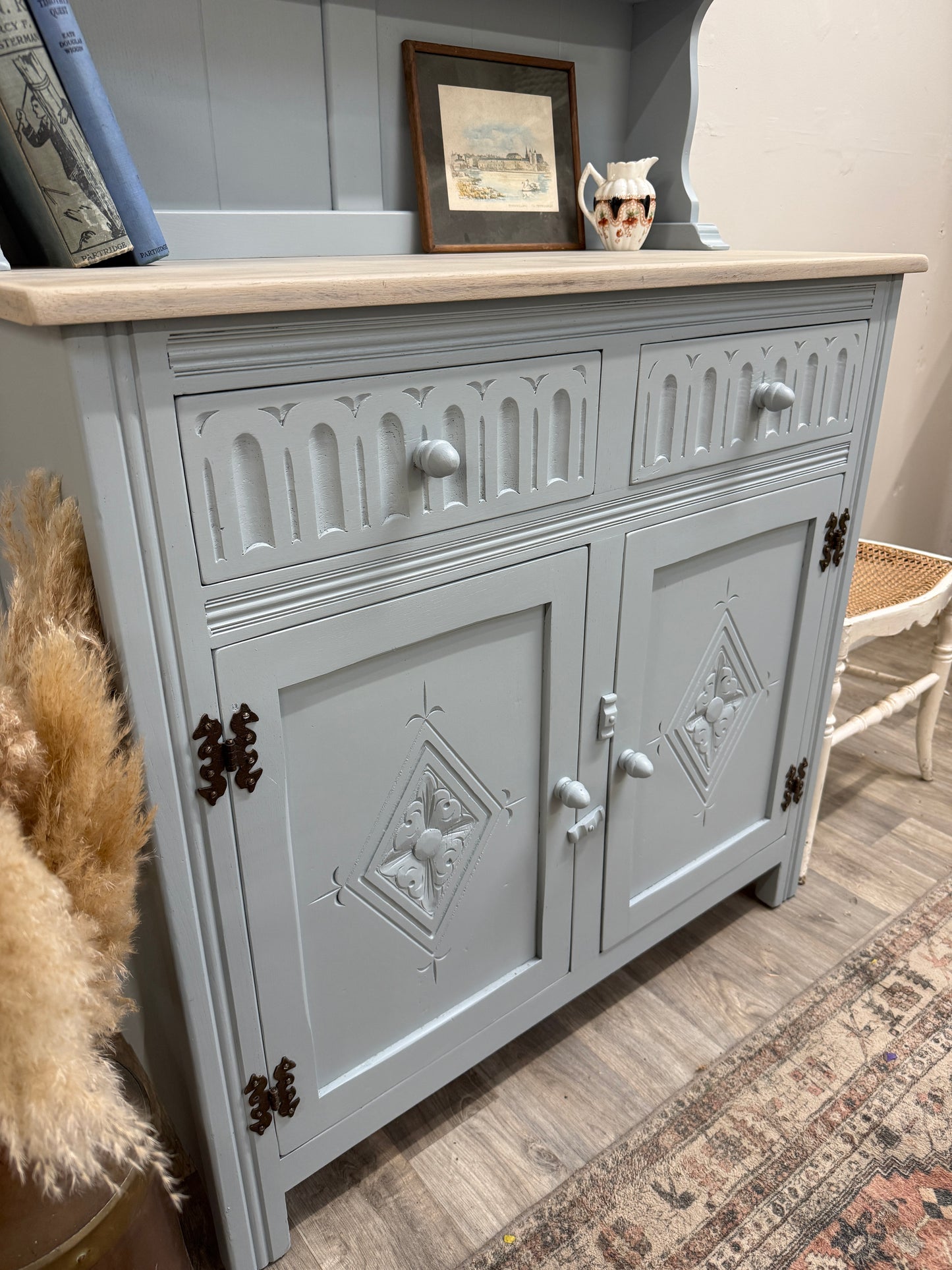 Vintage Painted Kitchen Dresser