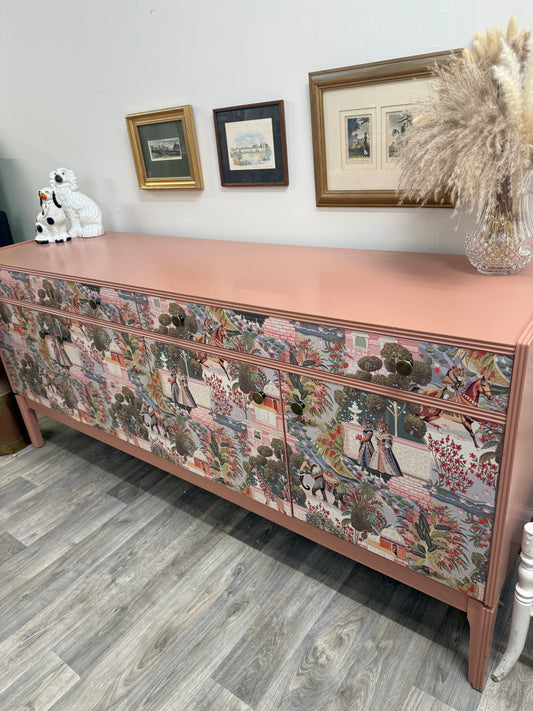 Mid Century Painted Sideboard