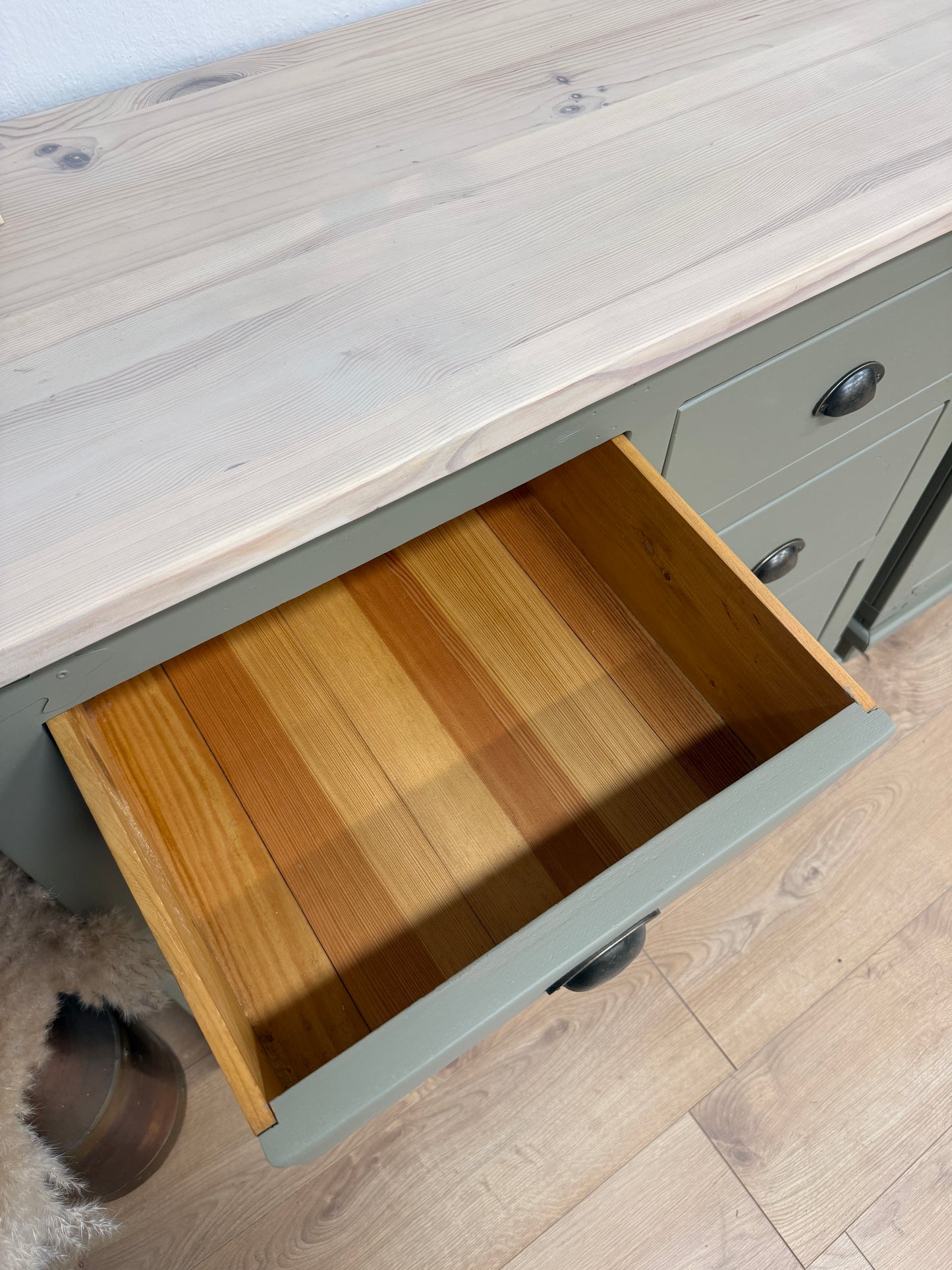 Pair of Rustic Solid Pine Painted Chest of Drawers