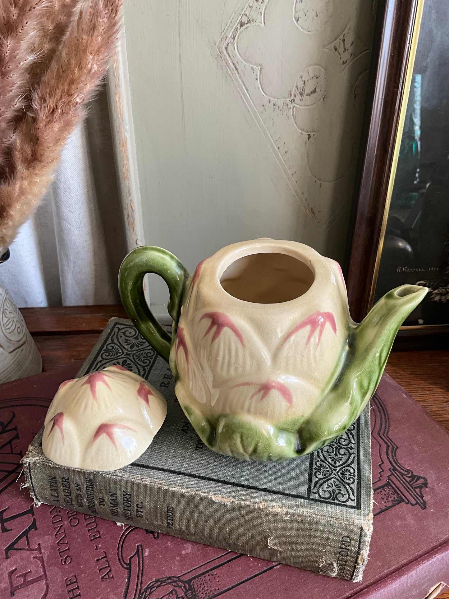 Vintage kitch ceramic vegetable teapot